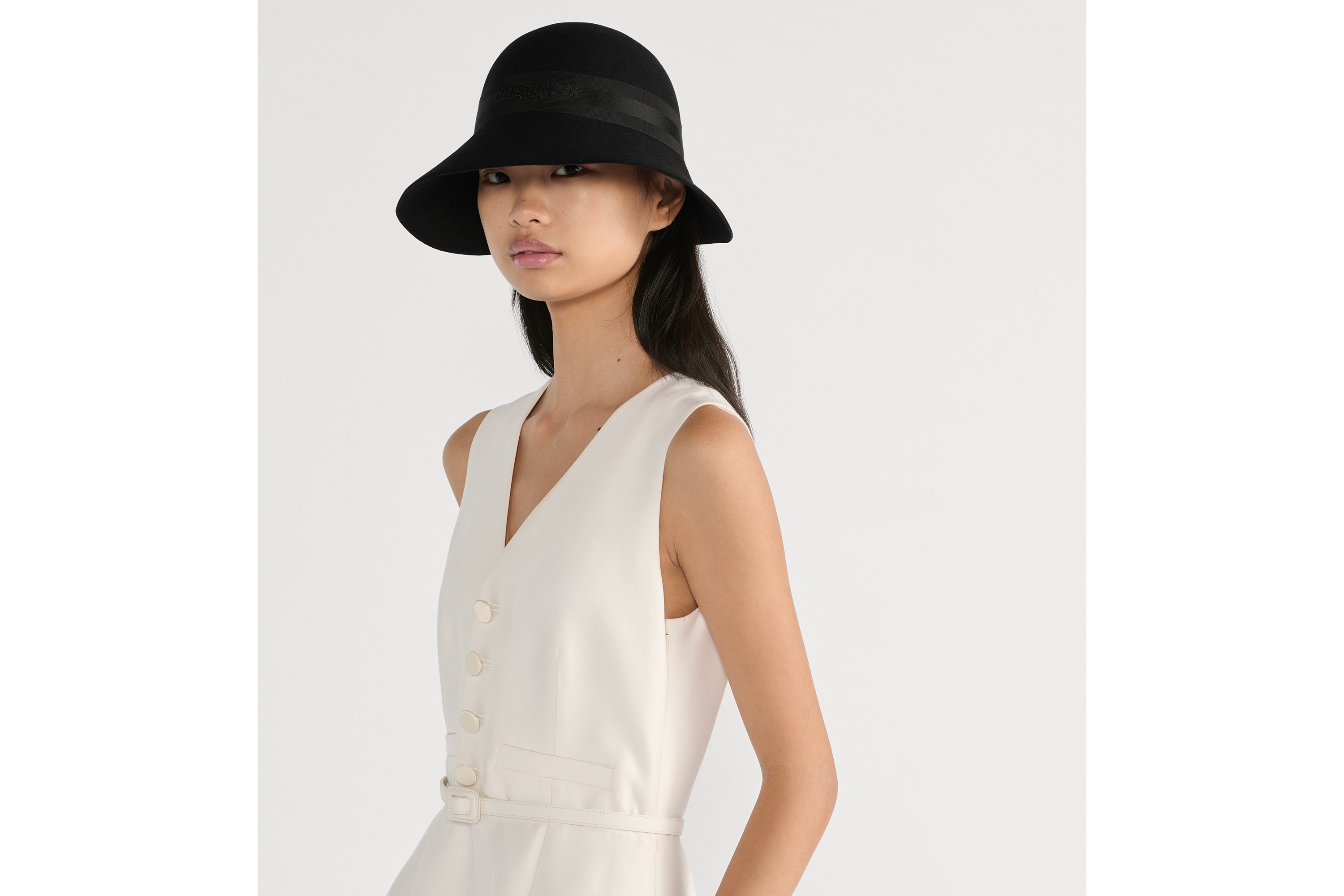 DIOR | D-Wave ワイドブリム クロシュハット ラビットフェルト