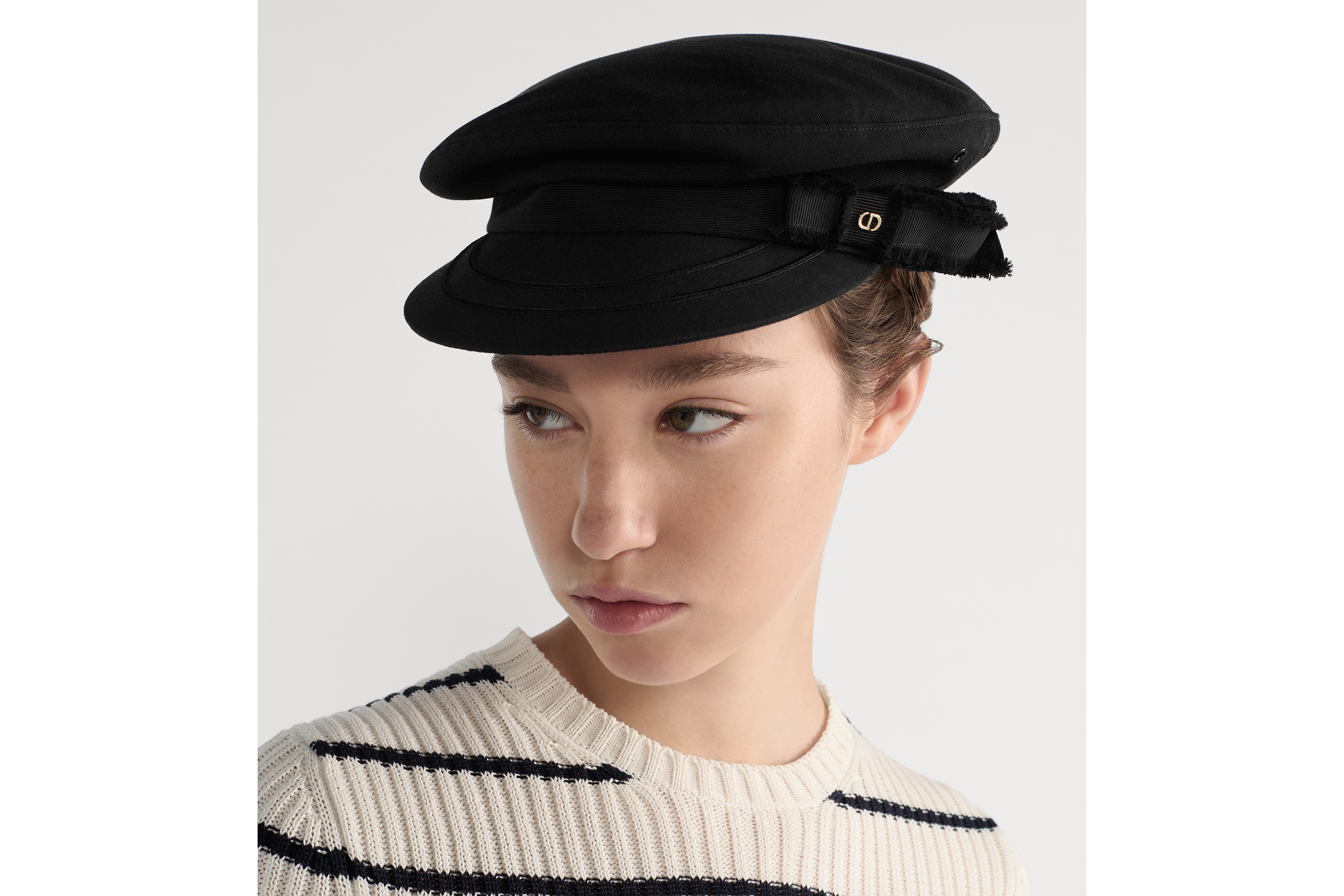 Look Adiorable Dior Travel Cap Black Cotton E07