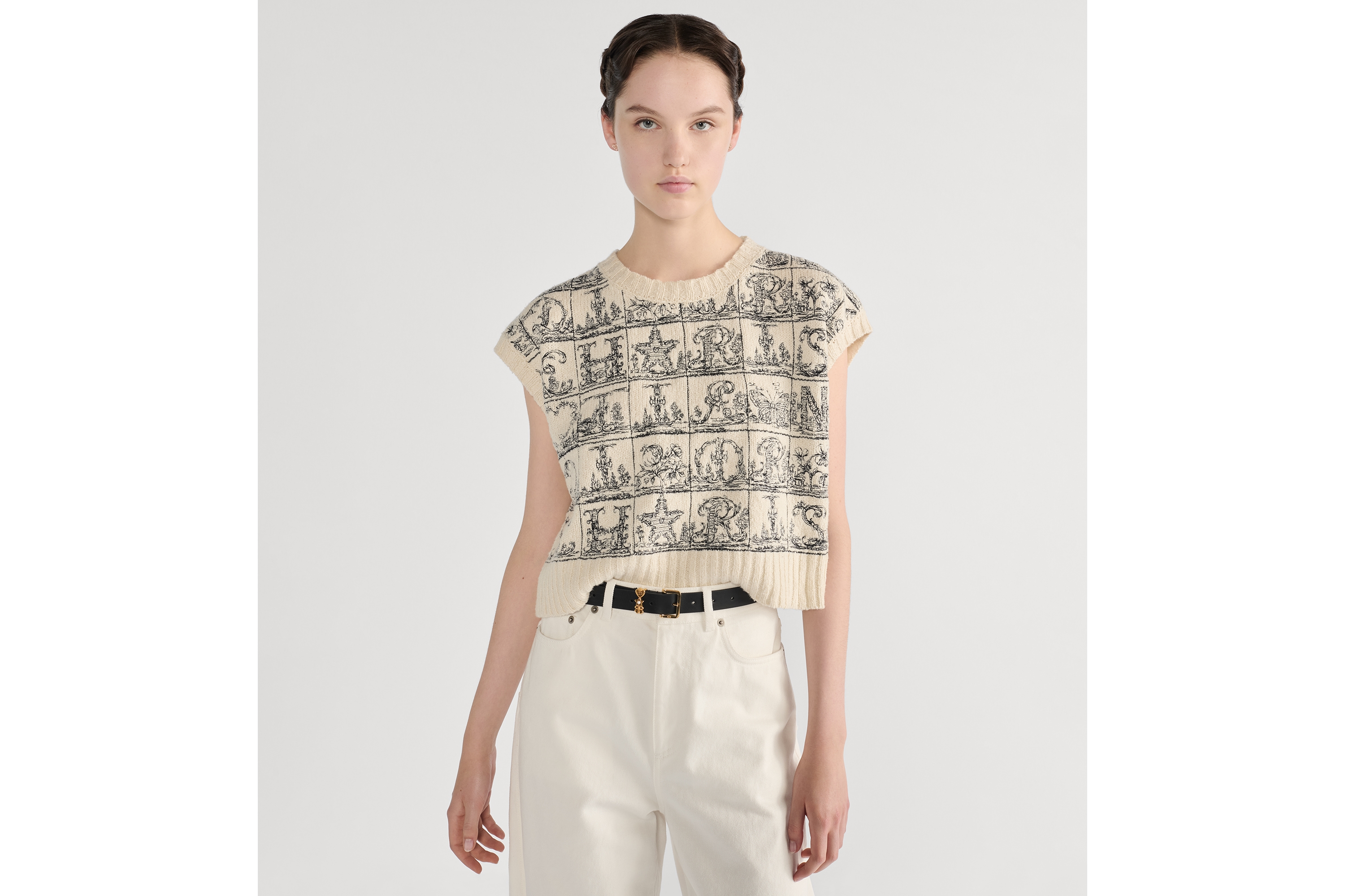 Look Lucky Dior Loop Belt Black Smooth Calfskin, 25 MM E04