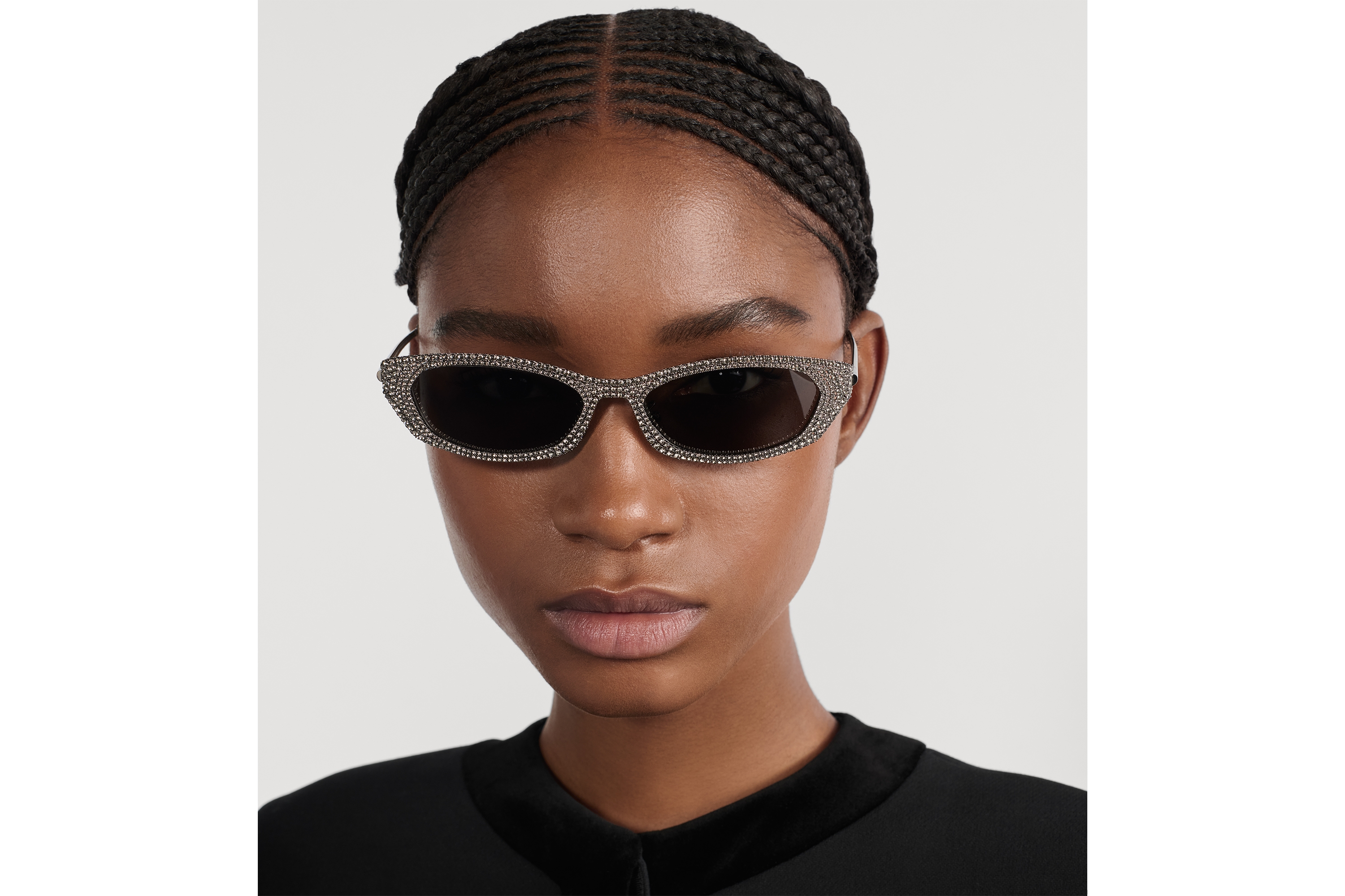 D-Moon B3U Butterfly-Sonnenbrille in Grau E07