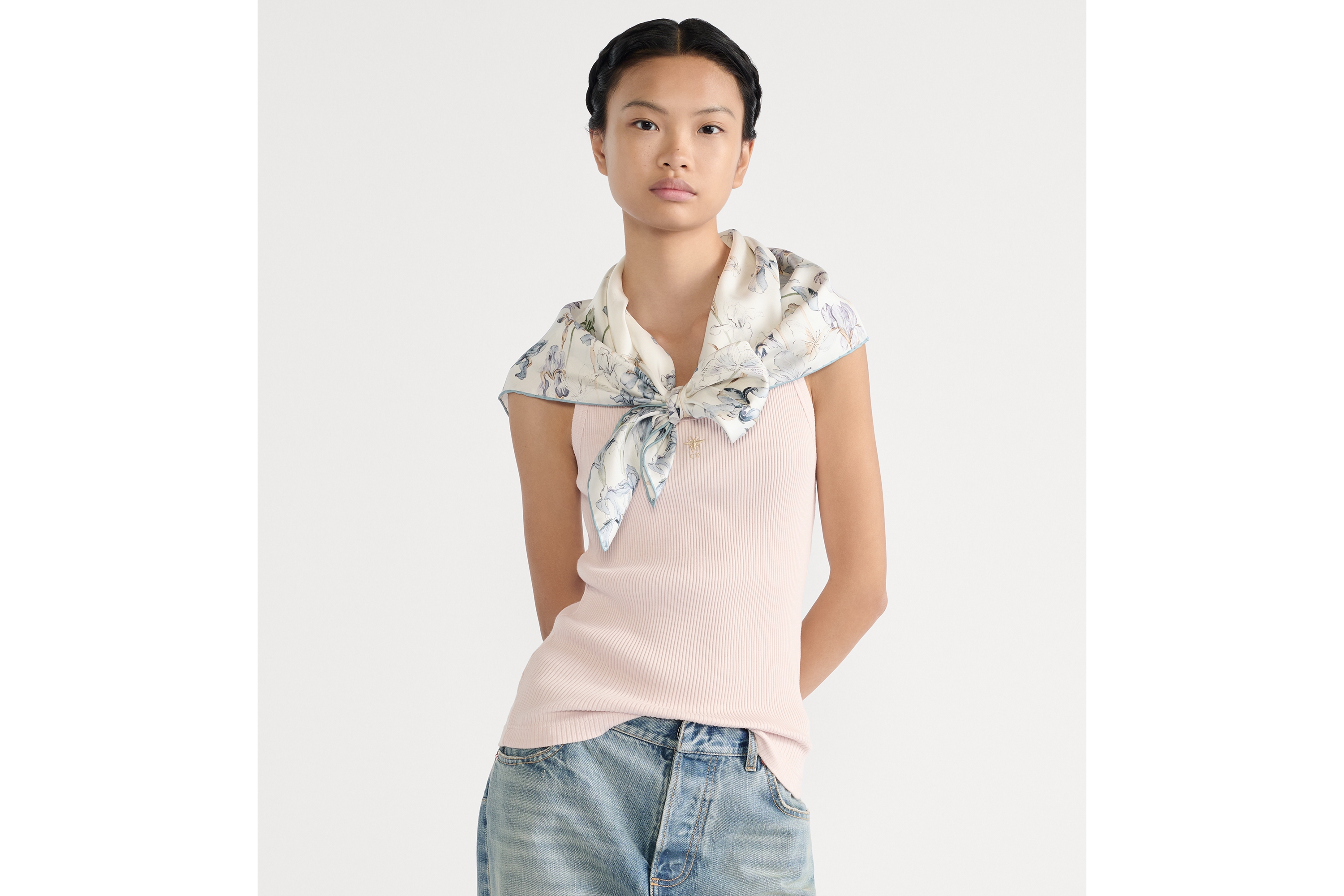 Butterflies & Iris 90 Square Scarf