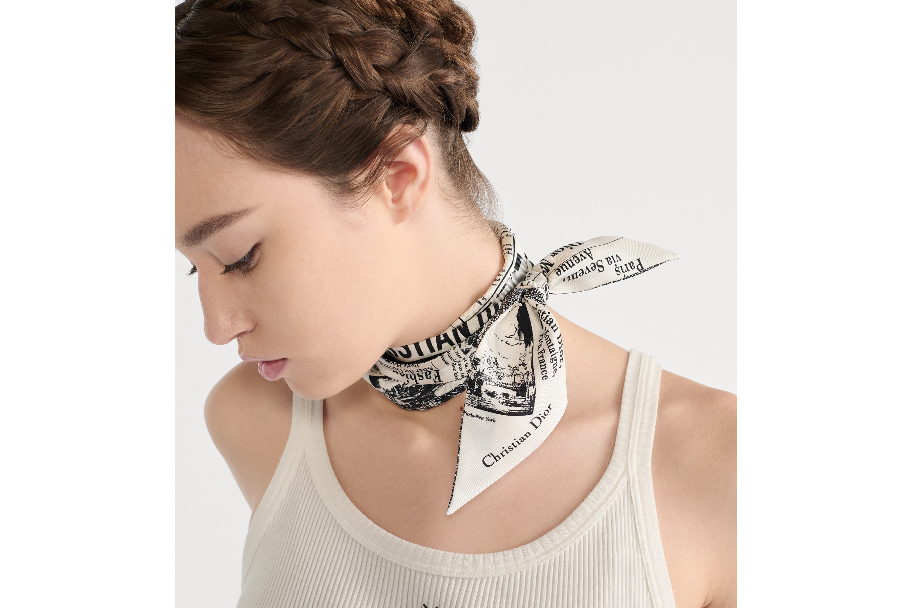 Newspaper Mitzah Scarf