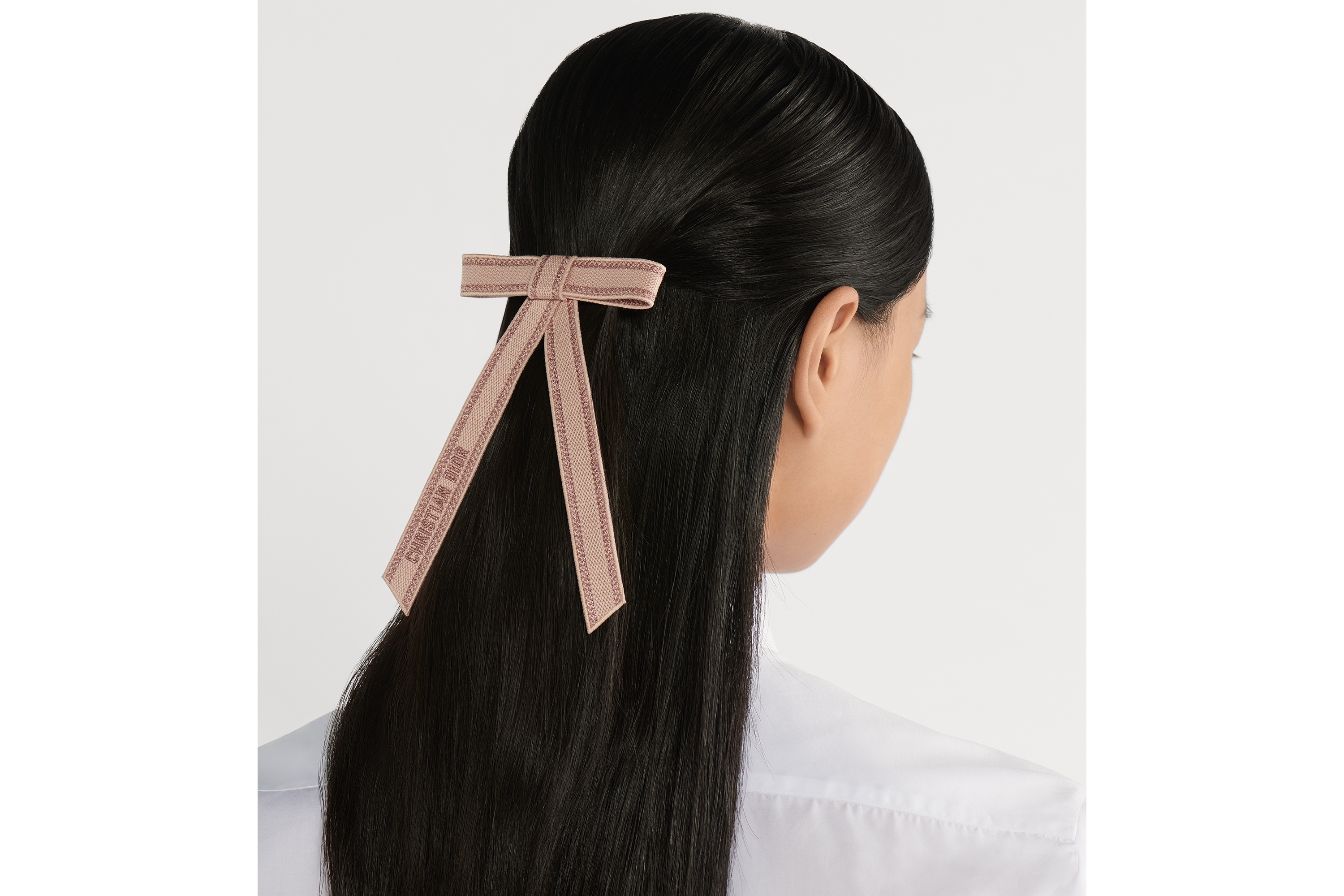Christian Diorエンブロイダリー Dior Twist リボンバレッタ エンブロイダリー E09