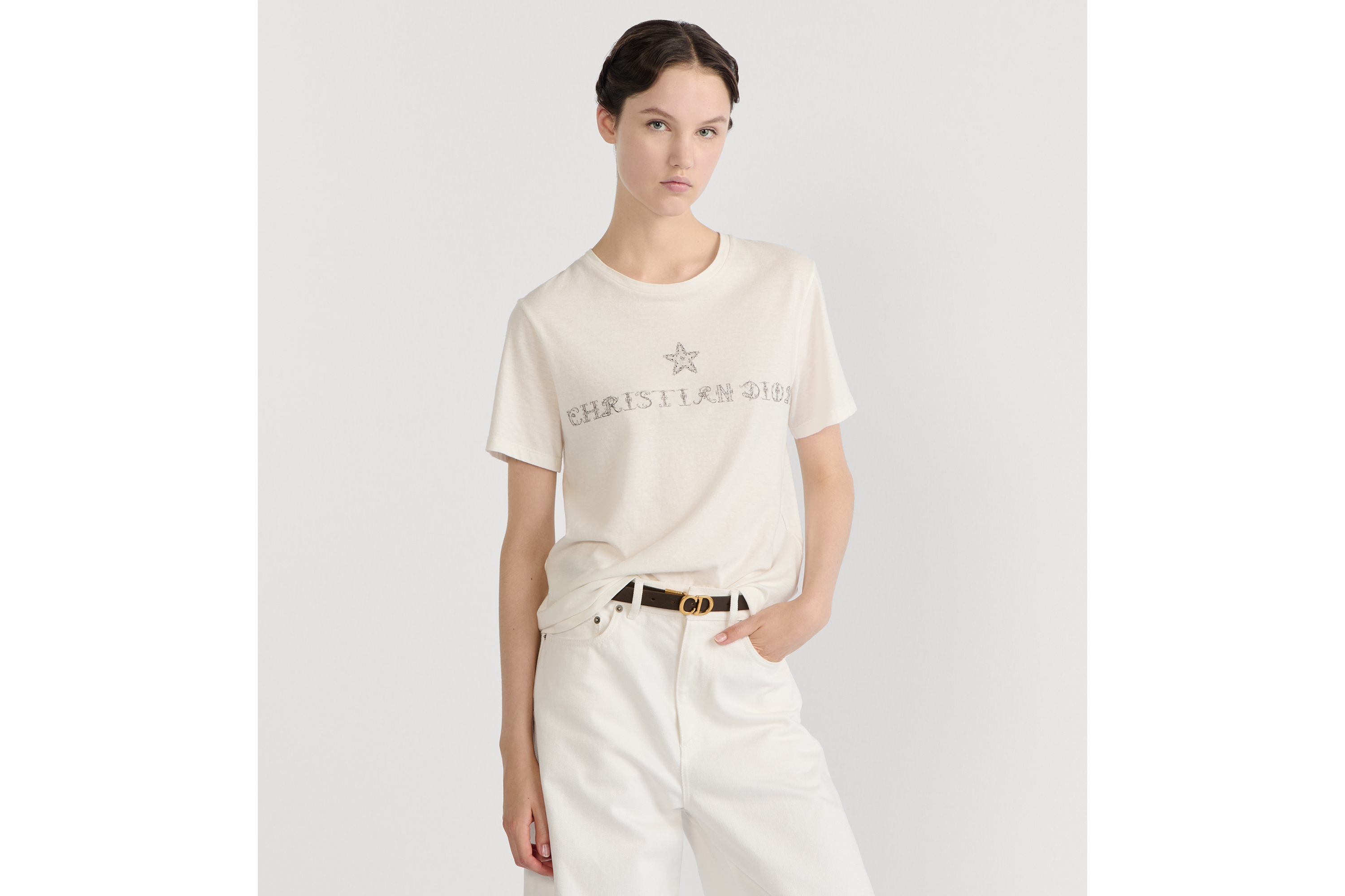 Look Reversible Saddle Belt Chocolate Brown and Light Beige Smooth Calfskin, 20 MM E04