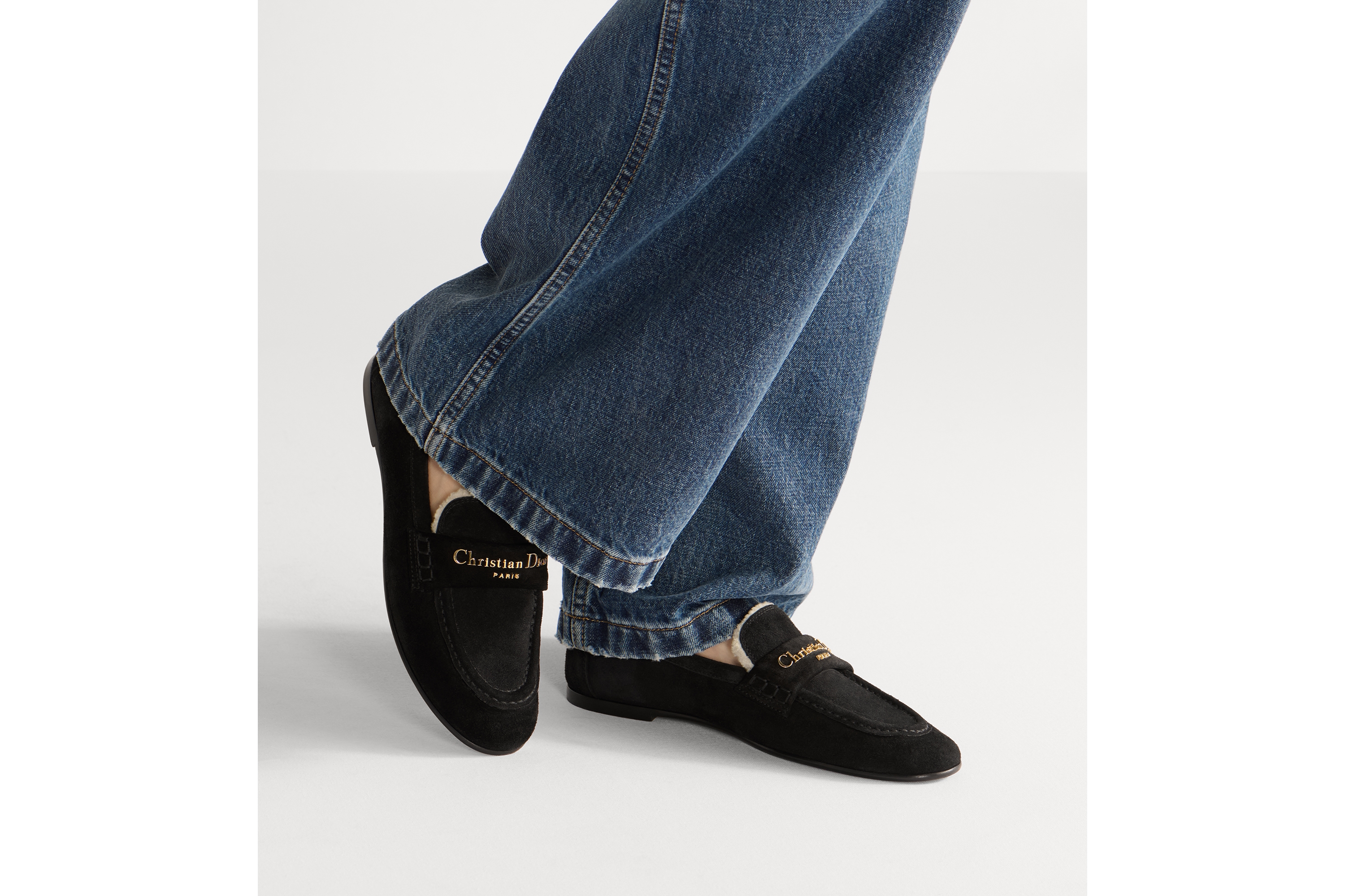 look_image_alt_prefix DiorAlps Dior Boy Loafer Kalbsveloursleder in Schwarz E15