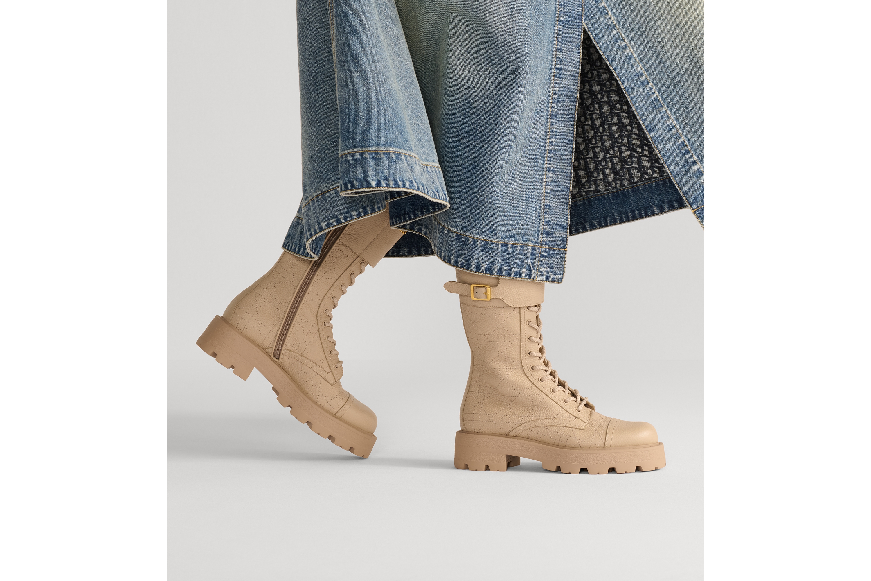 D-Trap ショートブーツ カナージュ グレインドカーフスキン E15