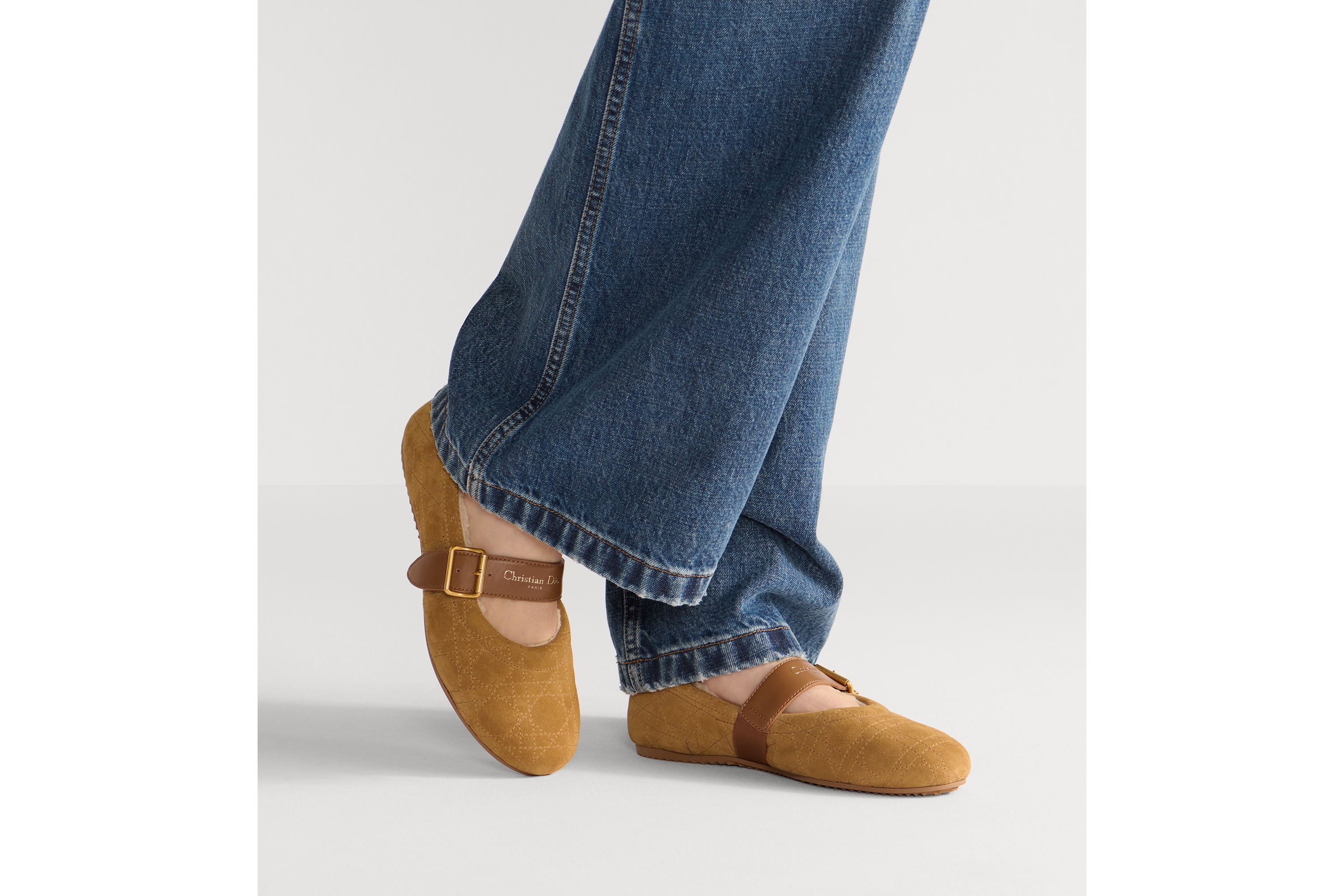 DiorAlps Dior Frost バレリーナ カナージュ スエードカーフスキン E15