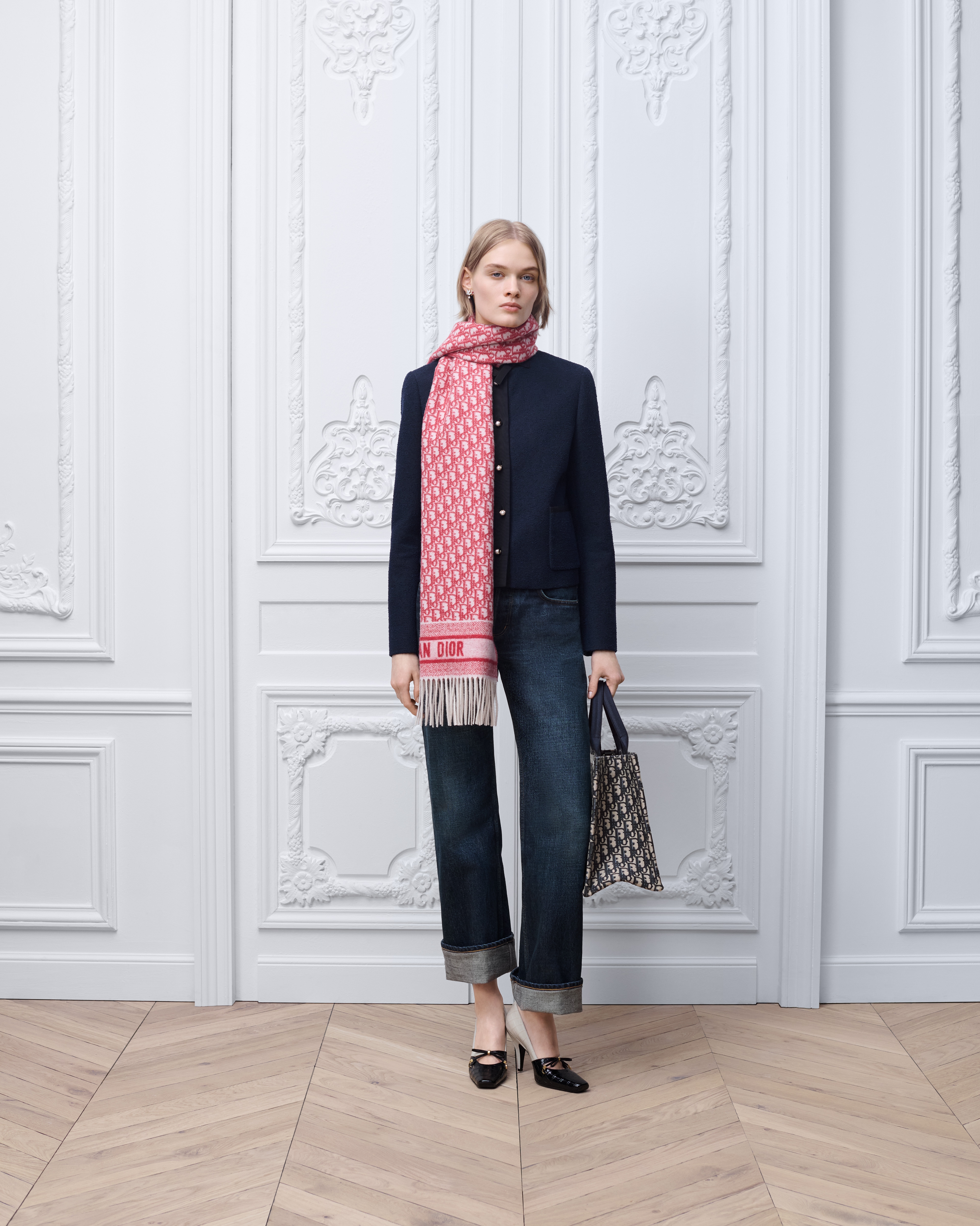 Flared Jeans Deep Blue Cotton Denim E01