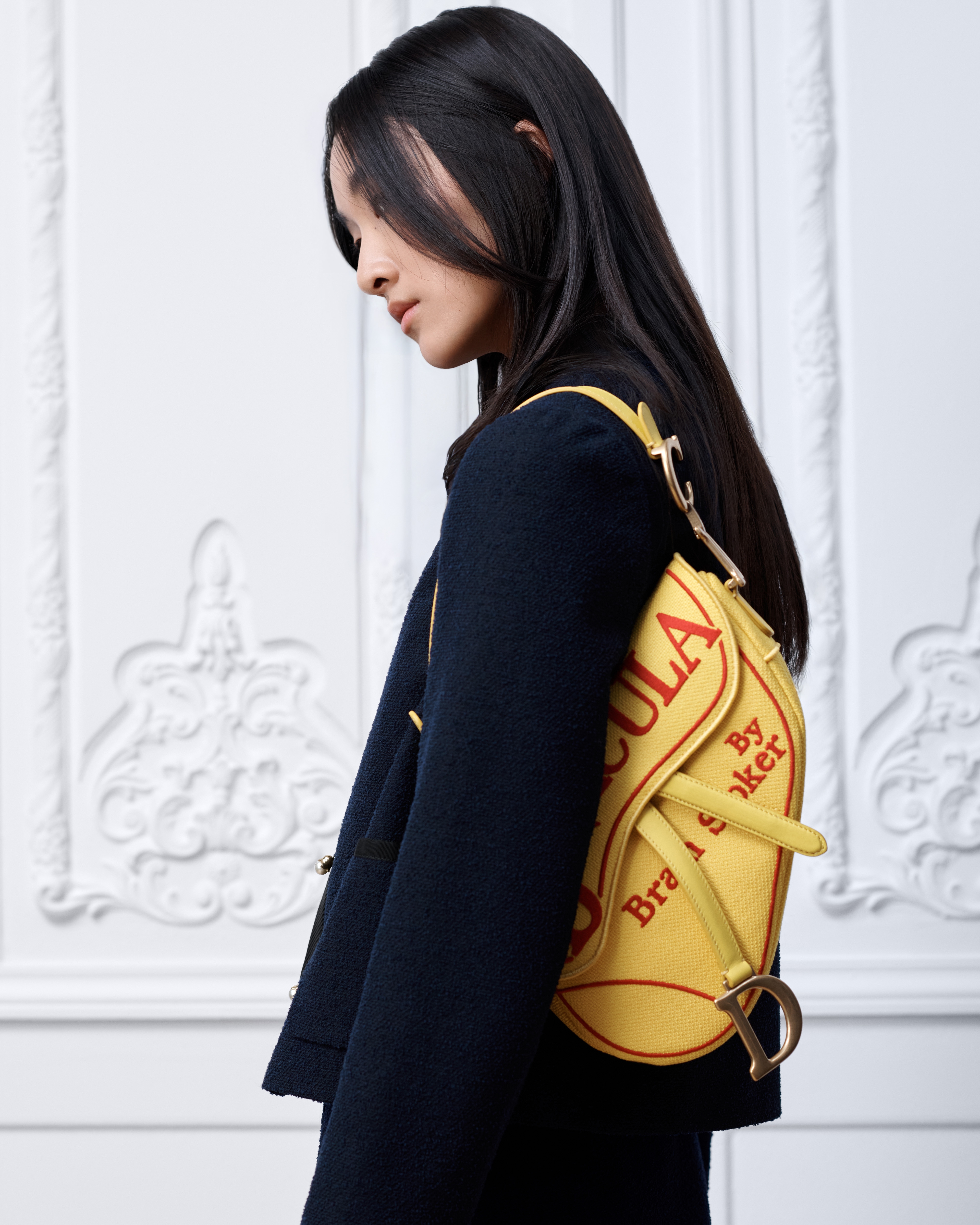 look_image_alt_prefix Saddle 馬鞍袋連肩帶 黃色和紅色 Book Cover 刺繡 E05