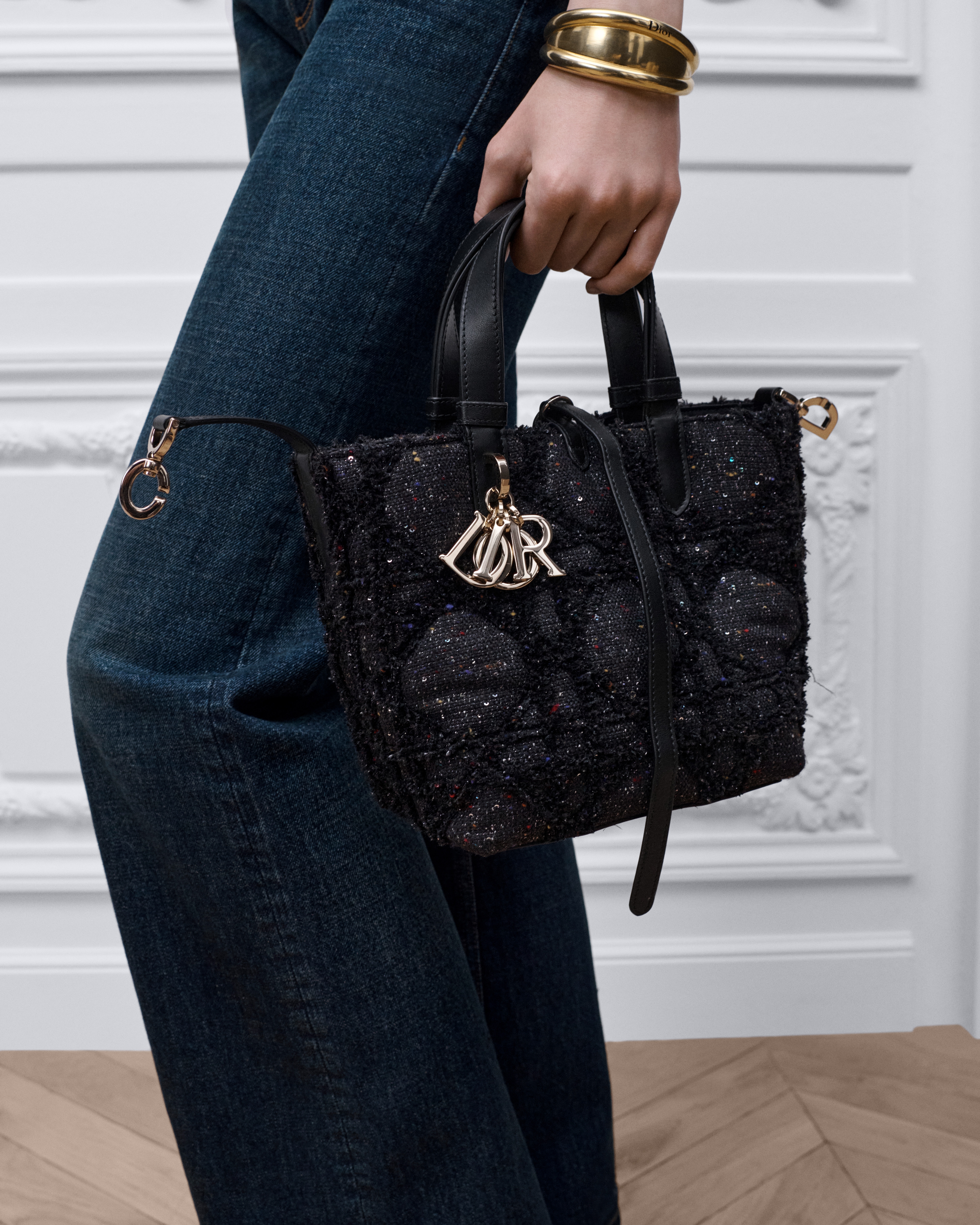 Small Dior Toujours Vertical Tote Bag