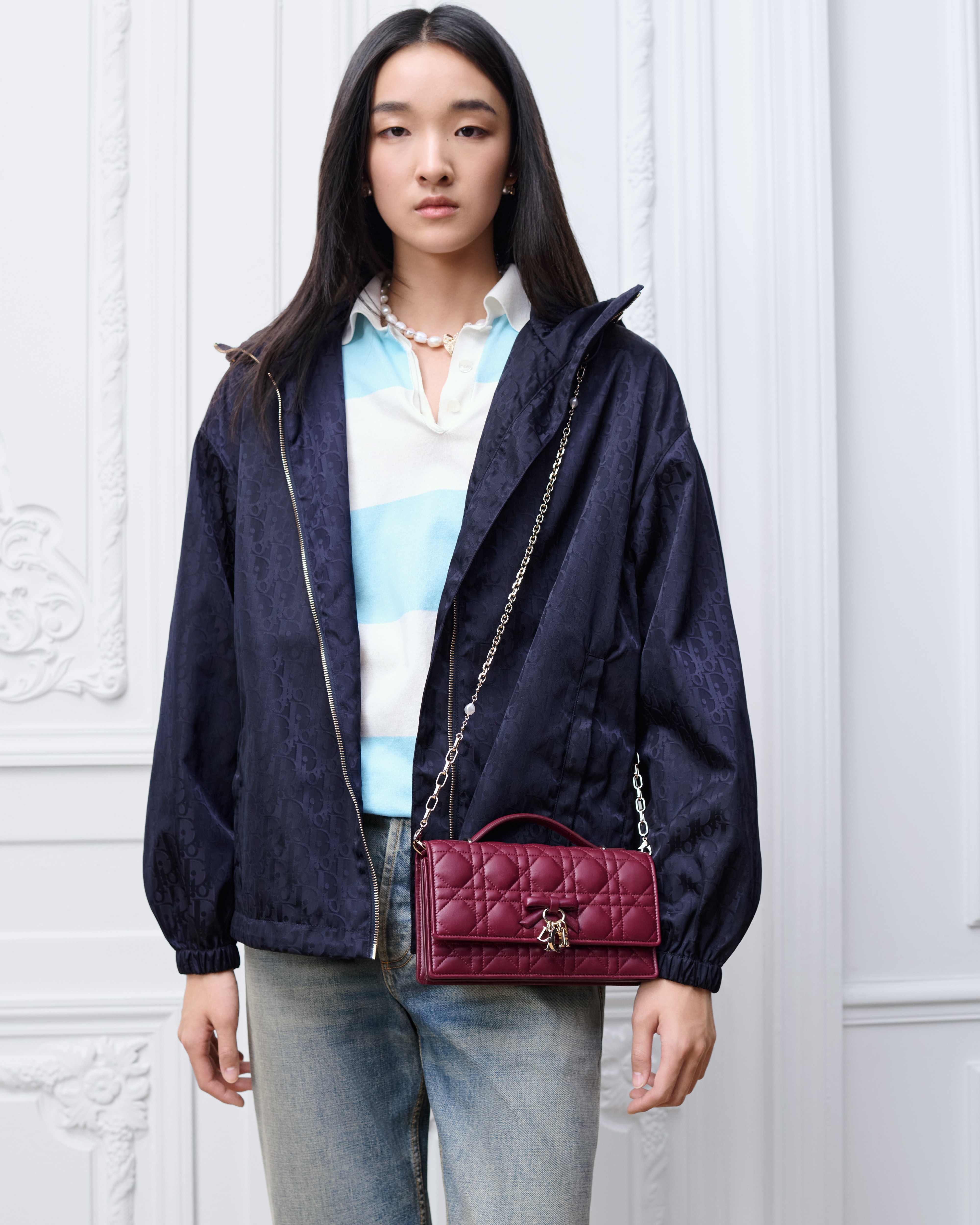 look_image_alt_prefix Minibolso My Dior - Dior Or Piel de cordero Cannage en Rouge Hermitage E04