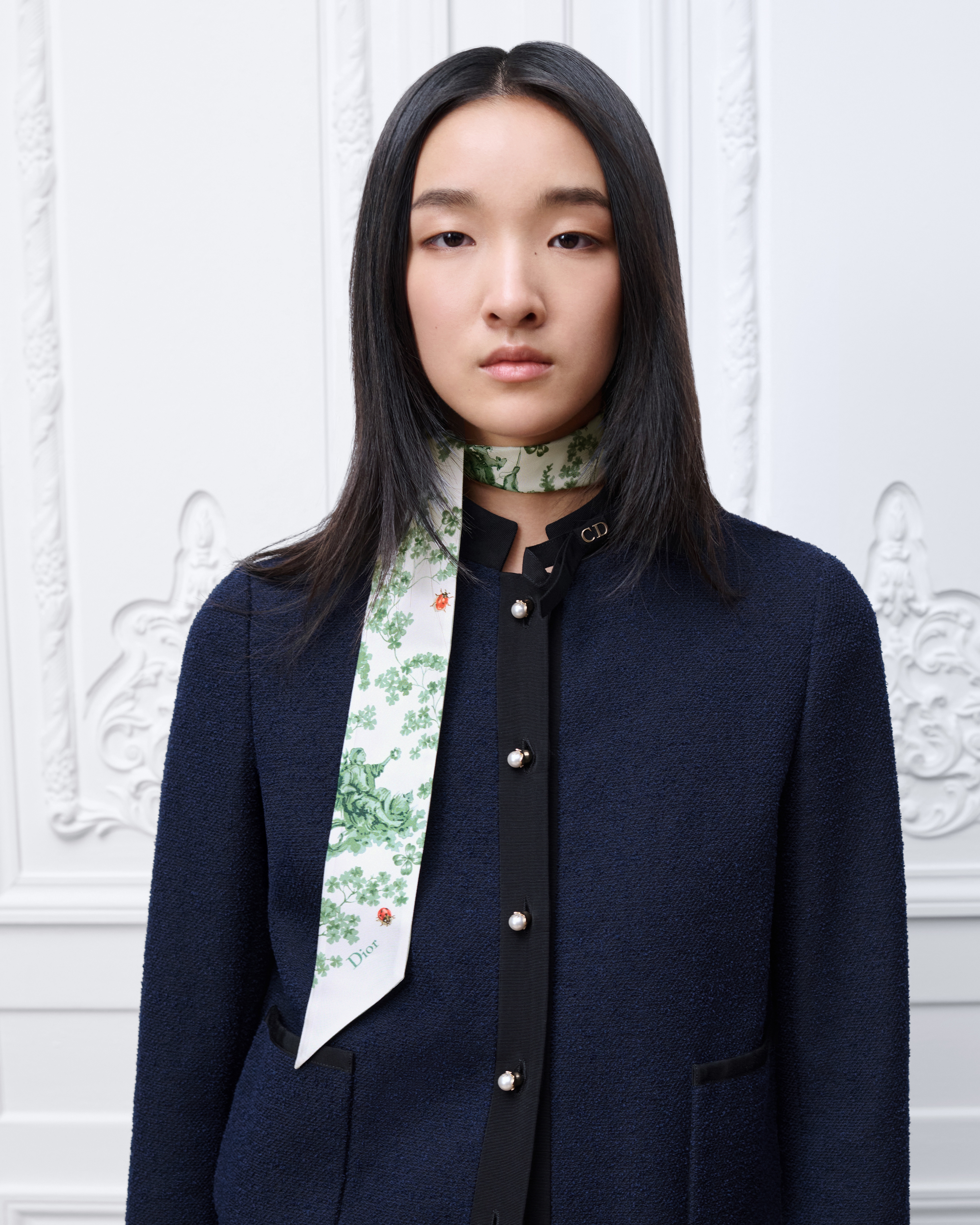 Toile de Jouy Clover Mitzah Scarf