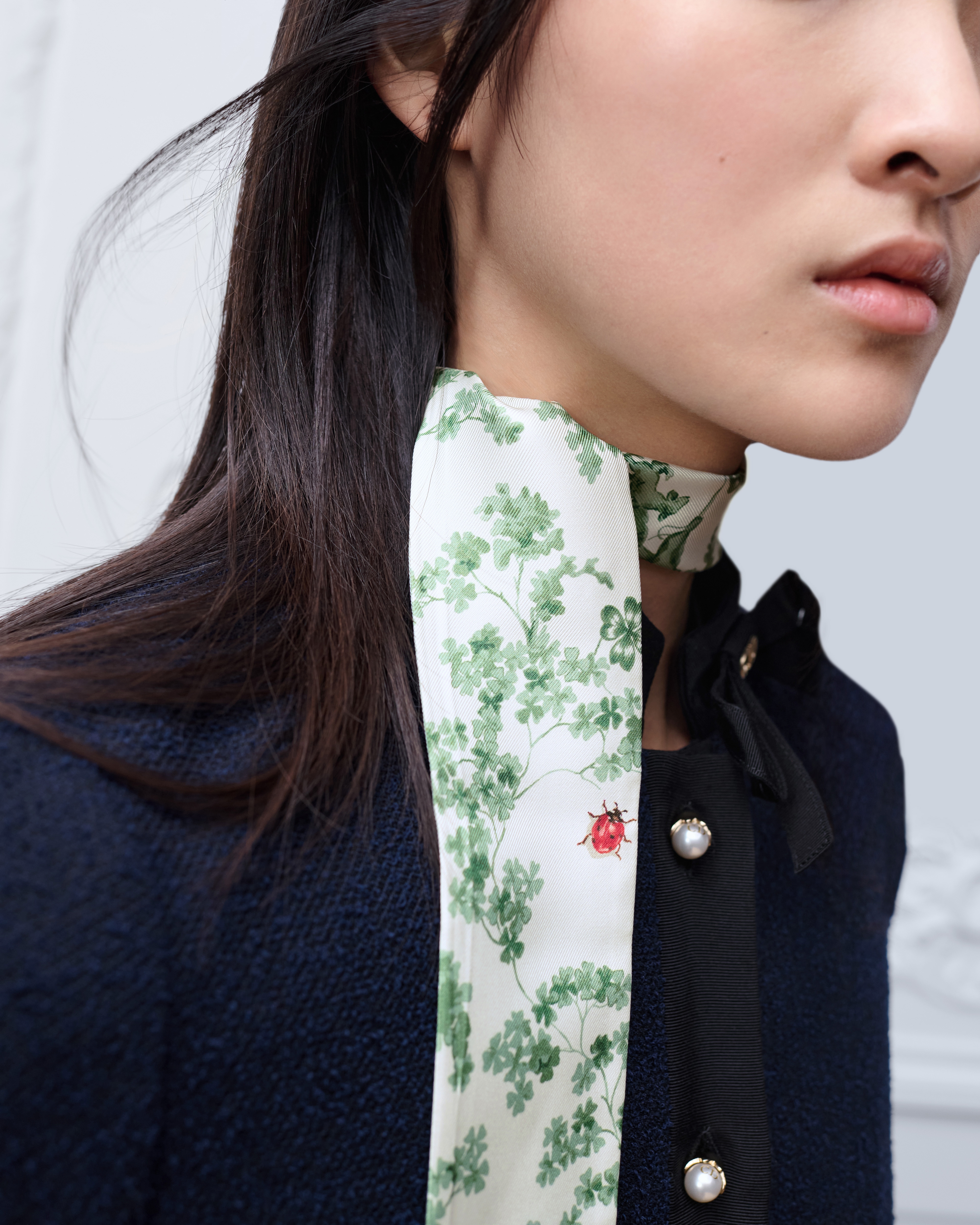 Toile de Jouy Clover Mitzah Scarf