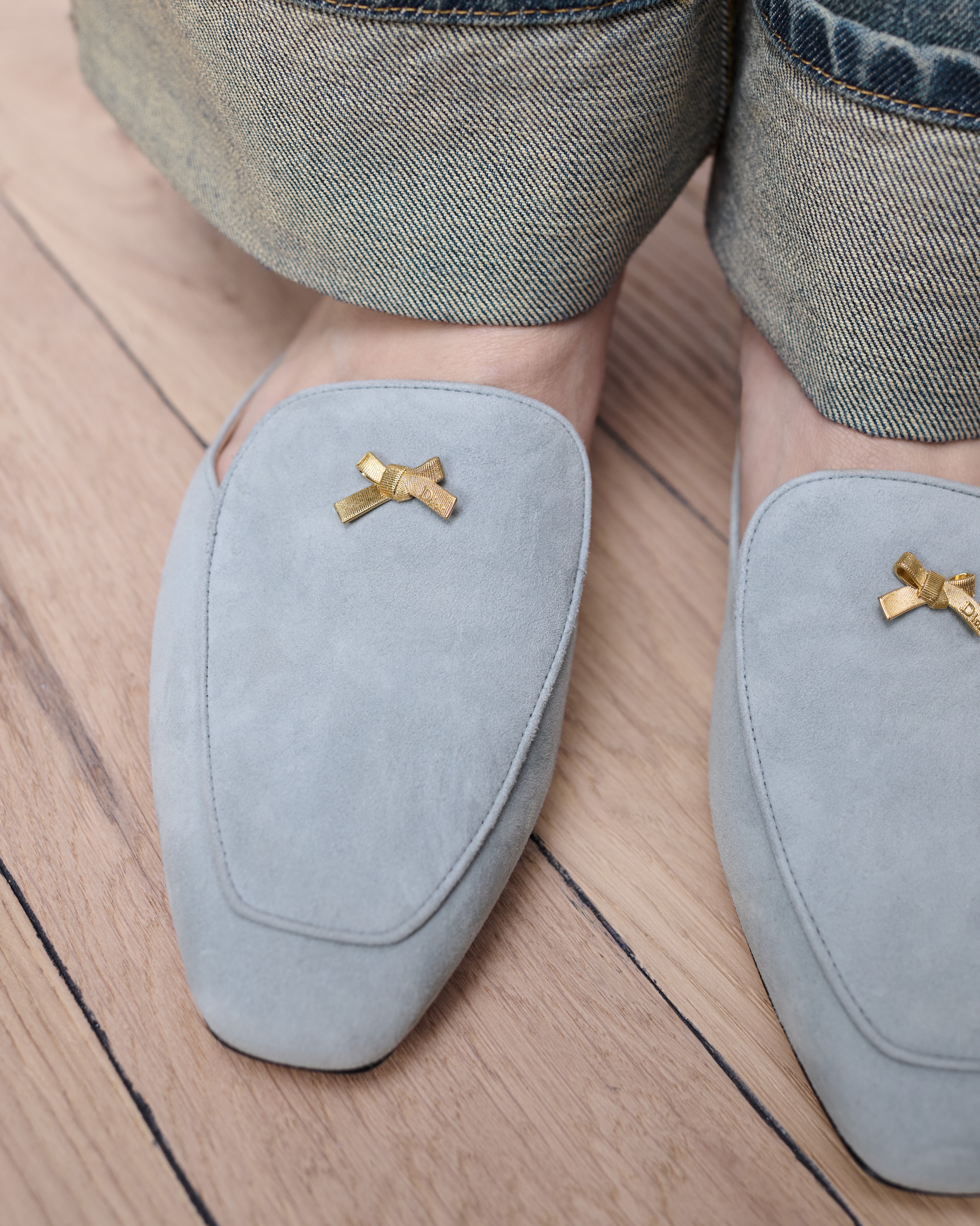 look_image_alt_prefix Baby Bow-muiltje Bleu Ciel geitensuède E15