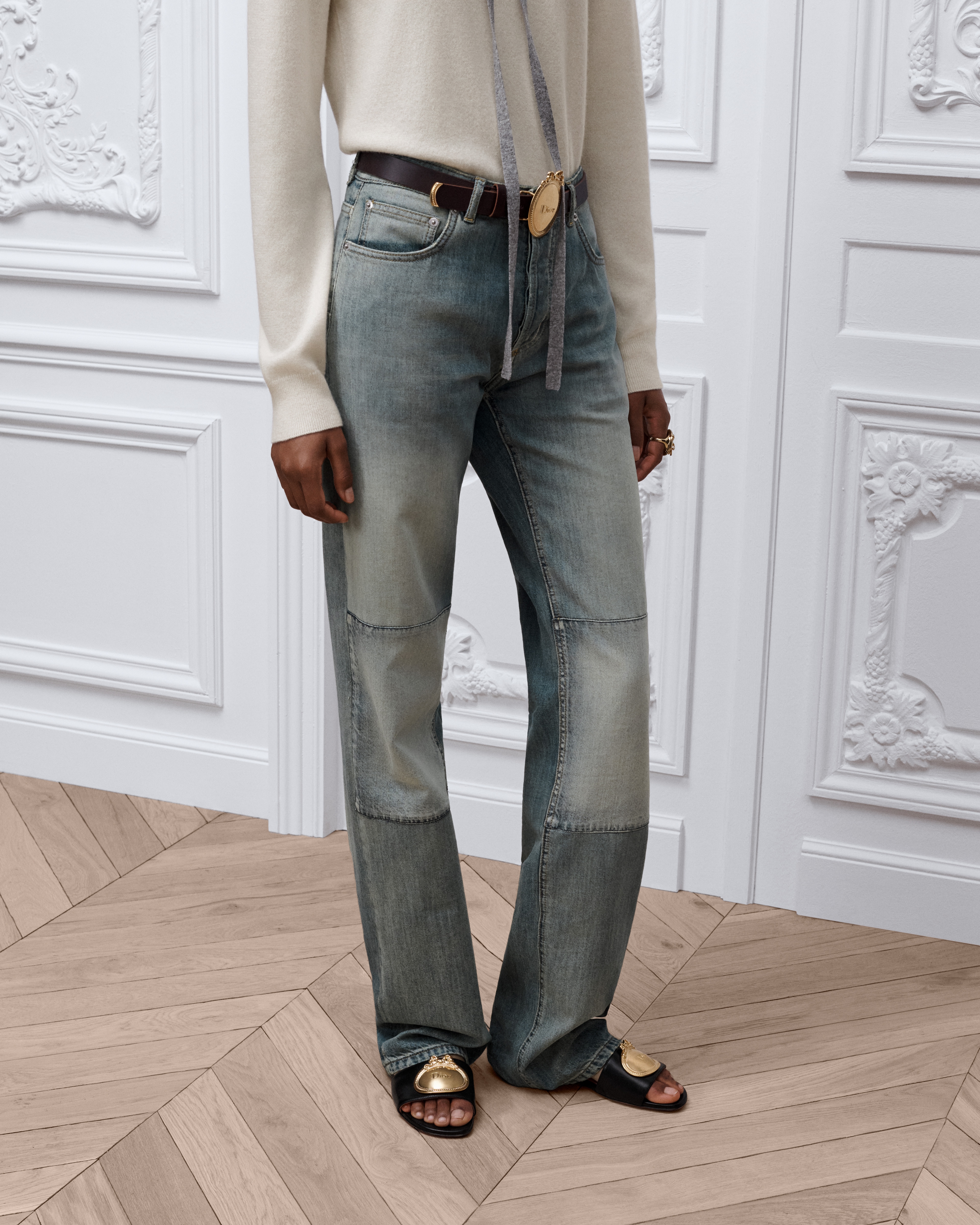 Regular-Fit Jeans with Patches