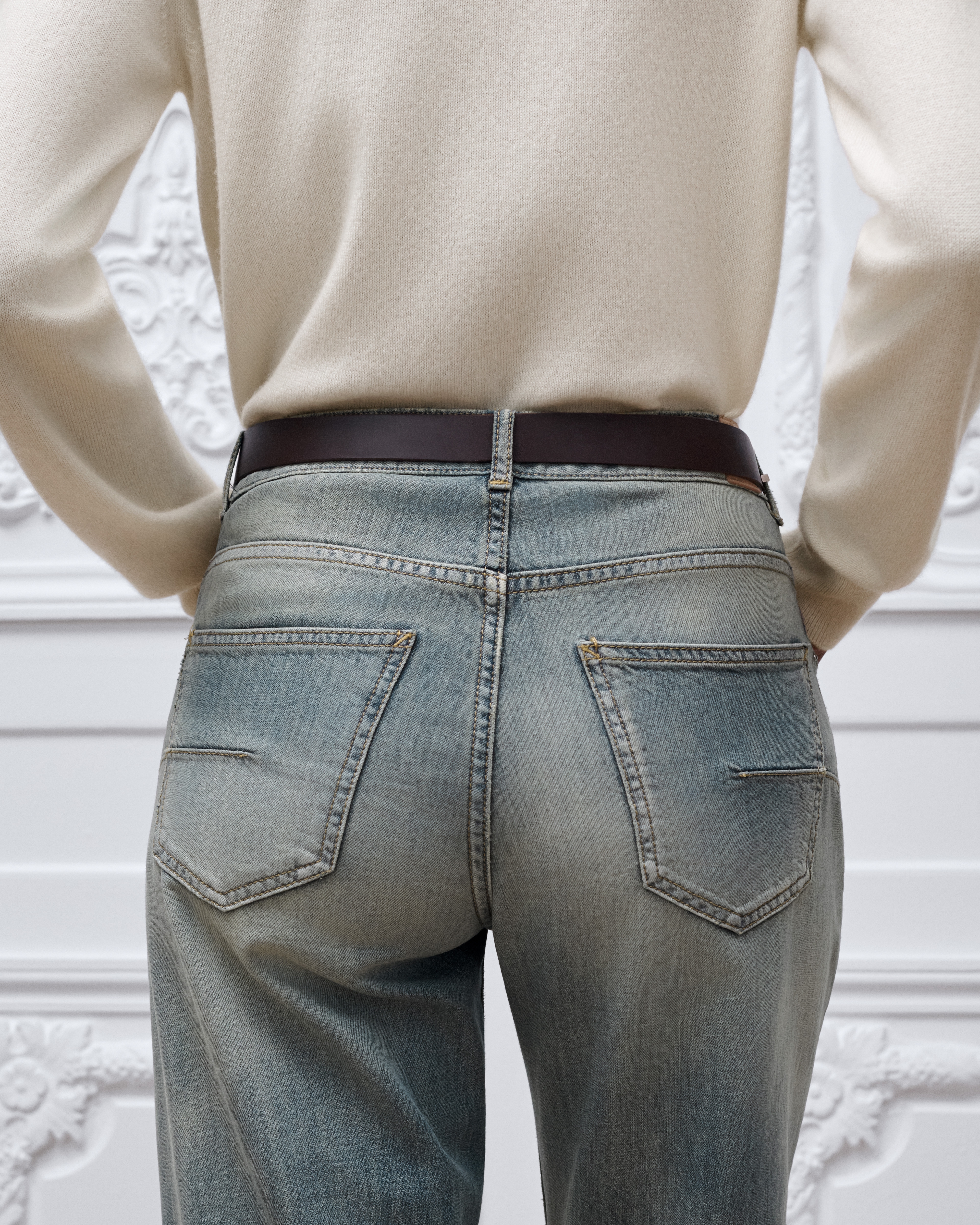Regular-Fit Jeans with Patches