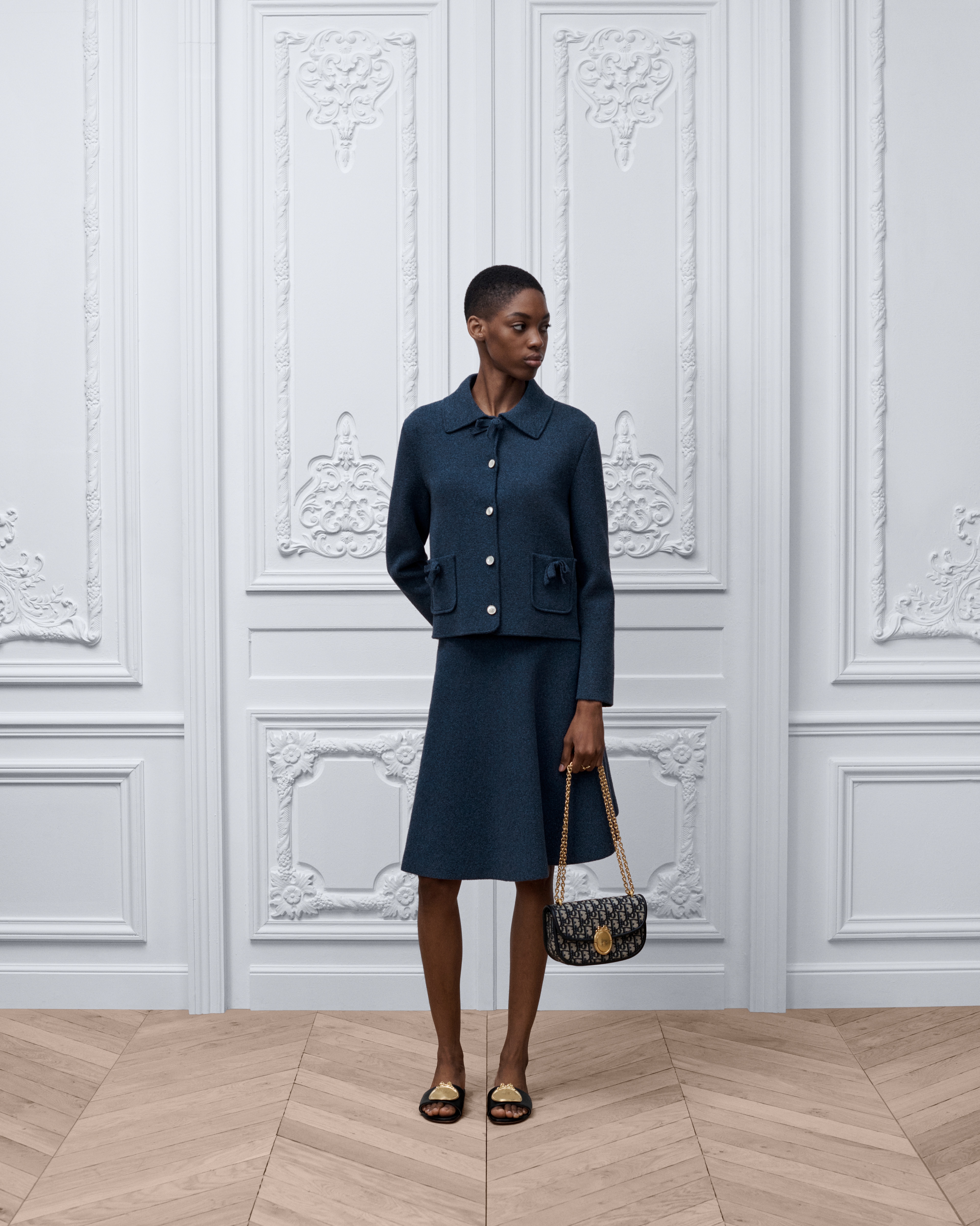 DIOR | レギュラー フィット ジャケット コットンブレンド ニット