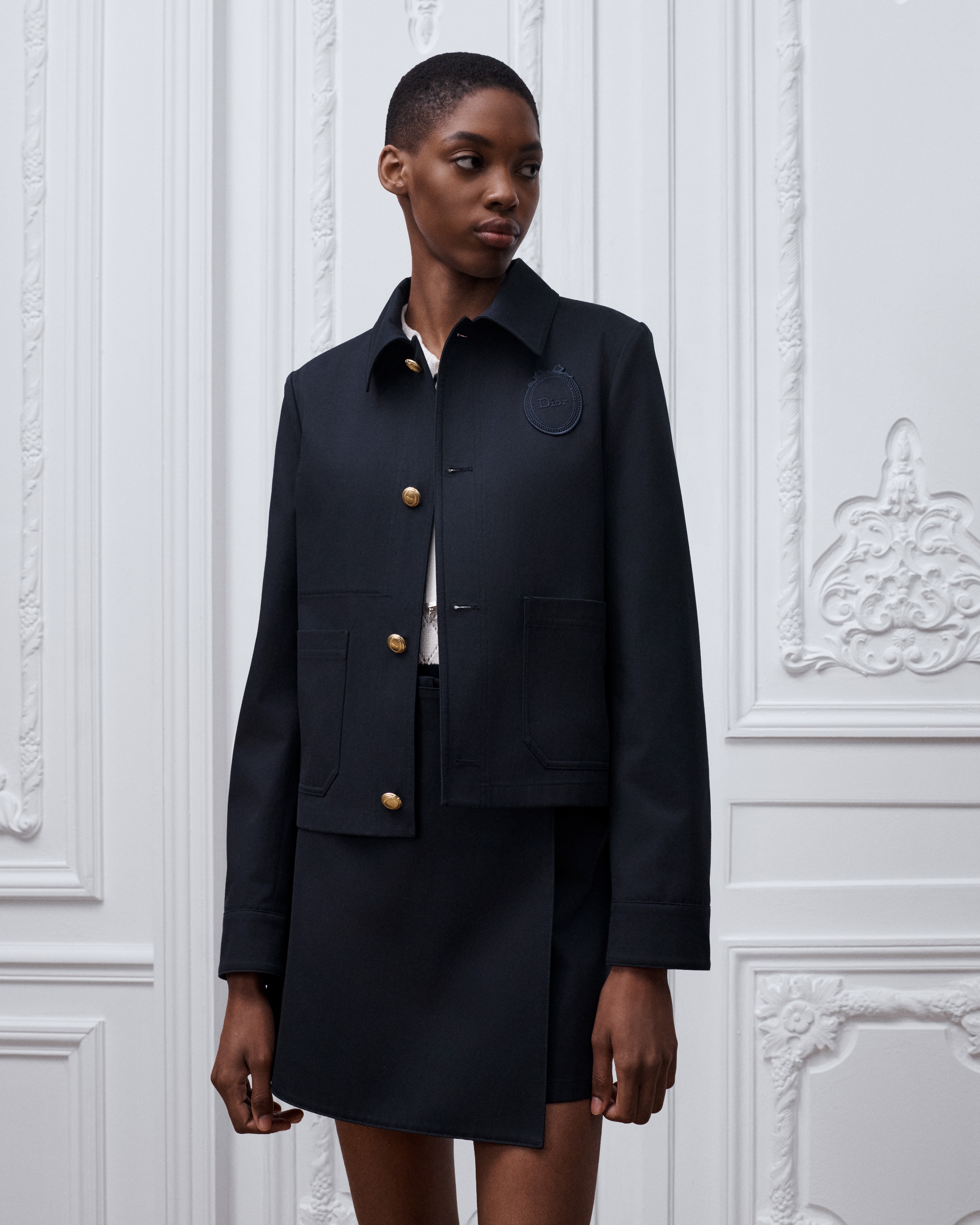 美品✨ Christian Dior ジップアップジャケット ギャバジン DIOR | クロップド ジャケット ディオール オブリーク コットン