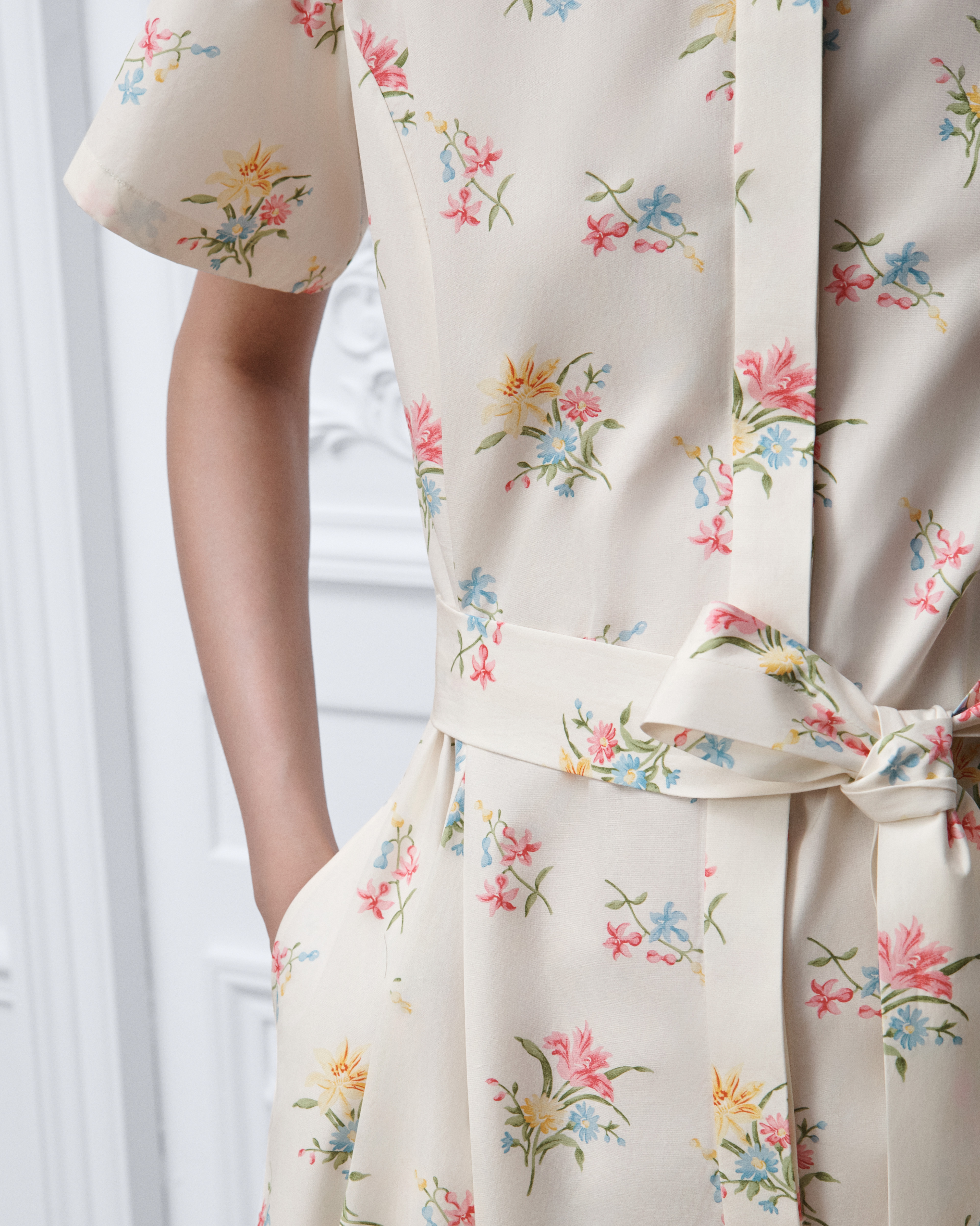 Mid-Length Belted Shirtdress