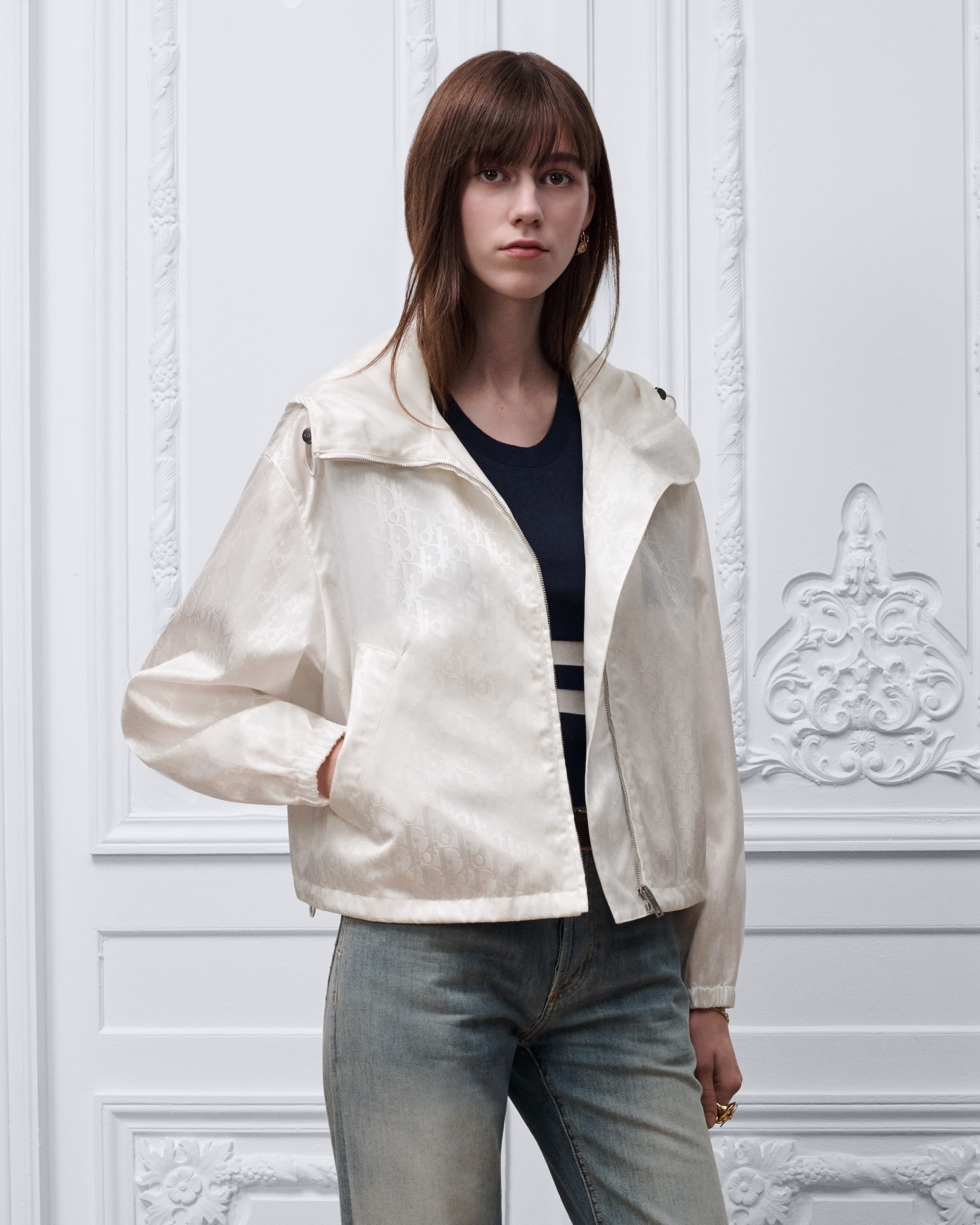 Zipped Jacket with Hood