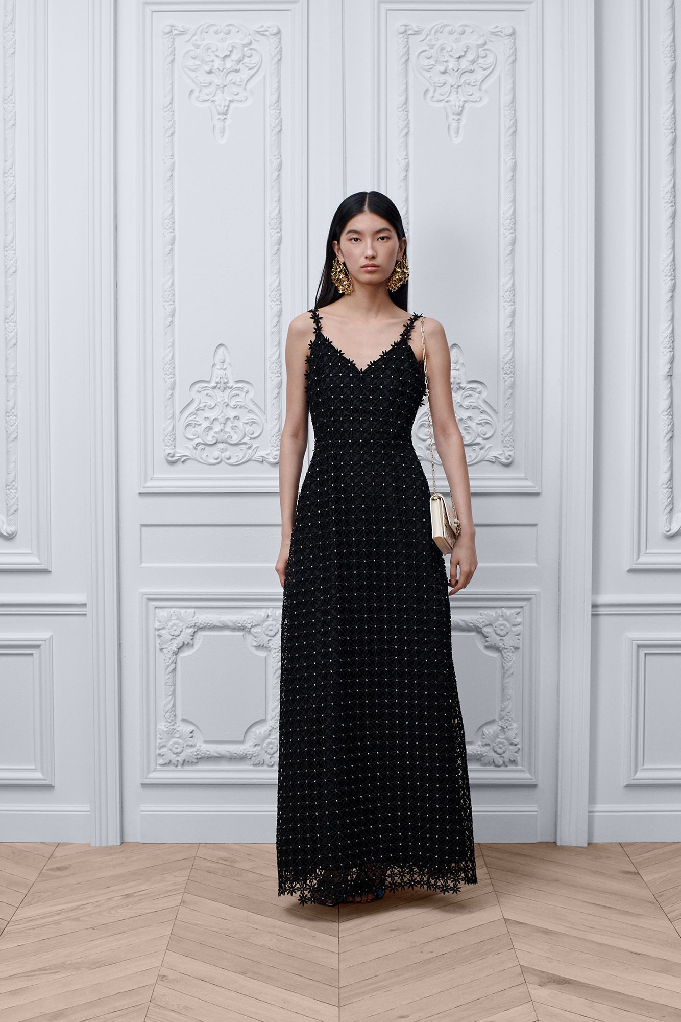 dior dress black Long Draped Moir-Effect Silk Jacquard this dress is the perfect choice for any formal occasion A Christian Dior Haute Couture