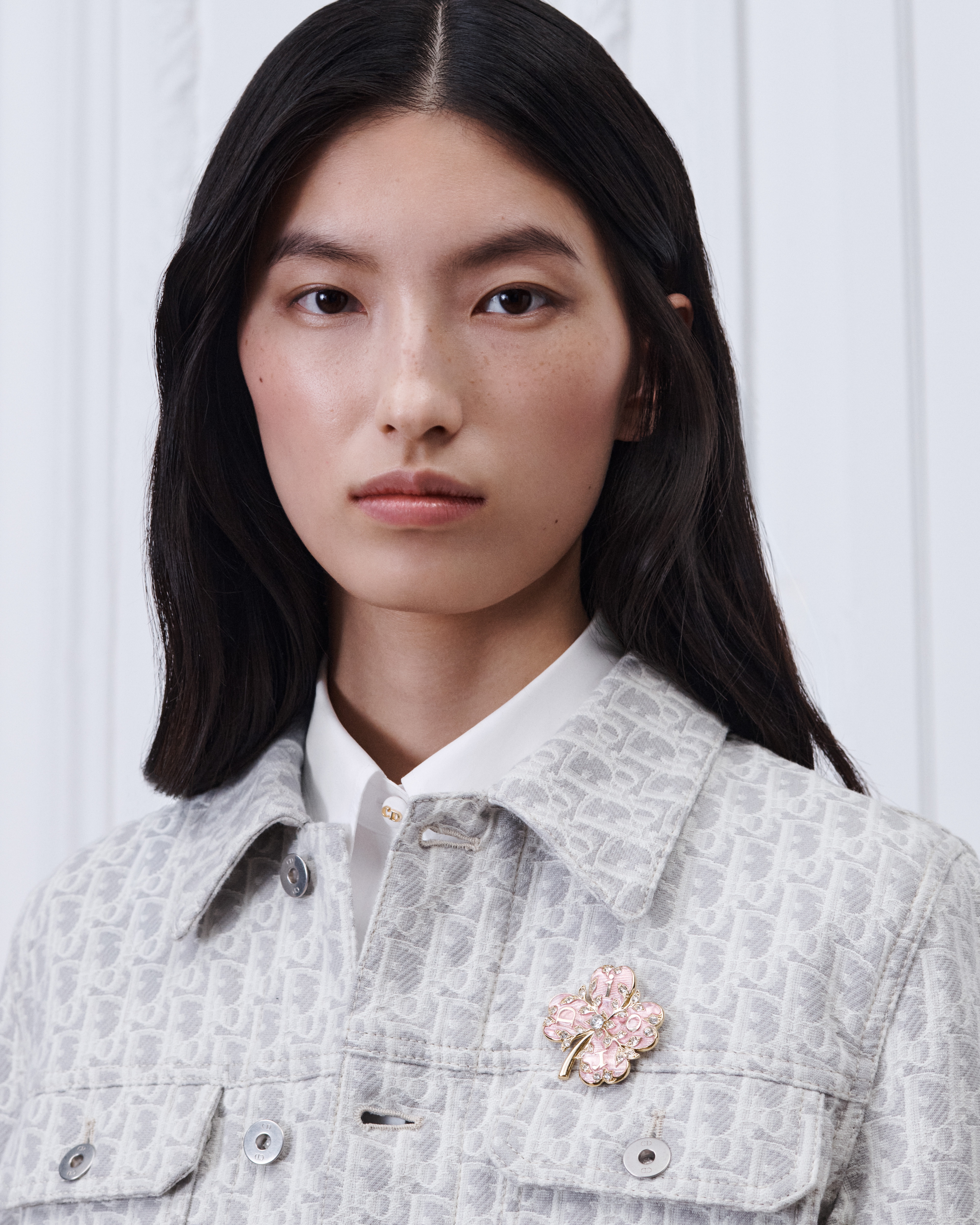 Dior Floral Clover Brooch