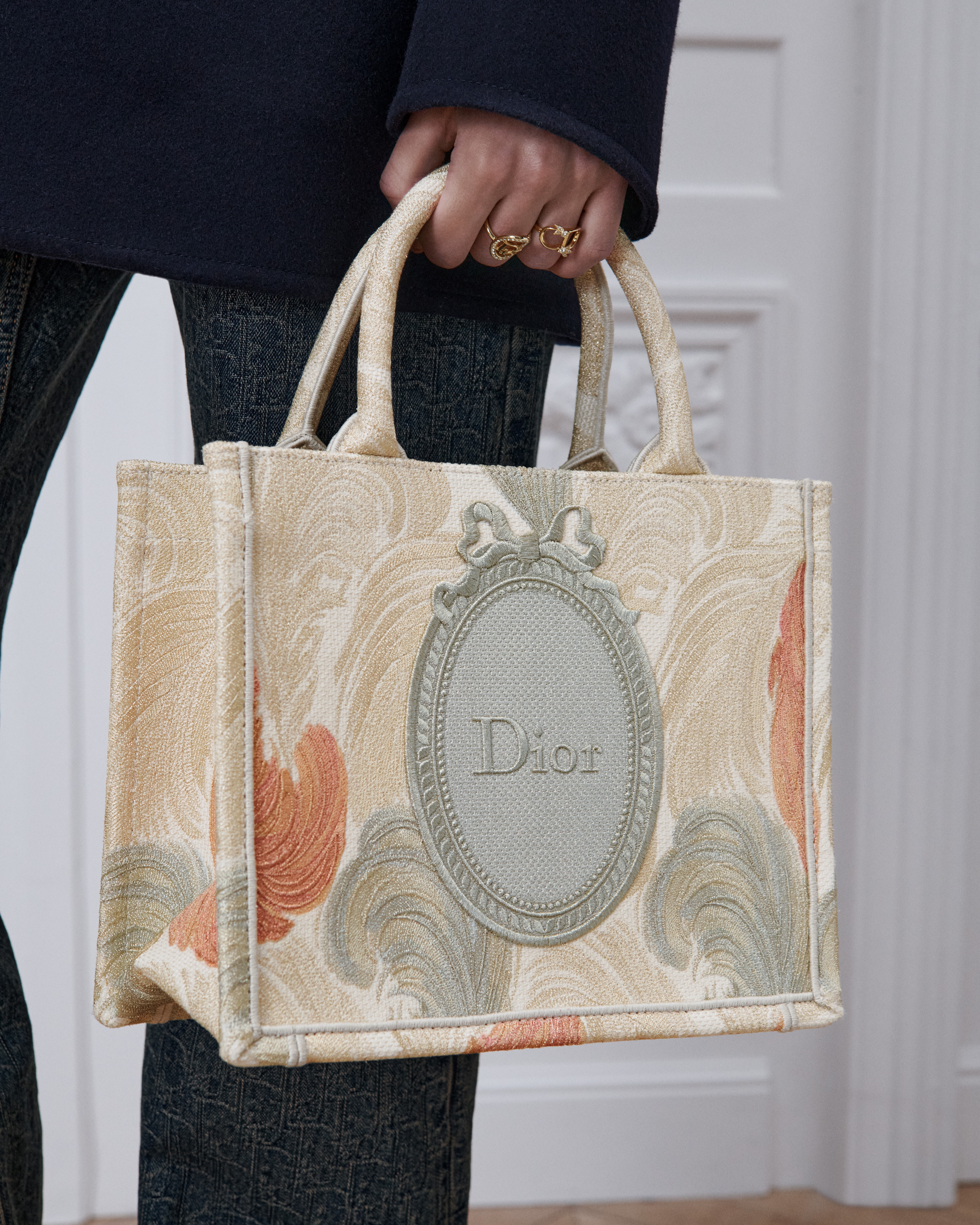 Kleine Dior Book Tote mit Riemen