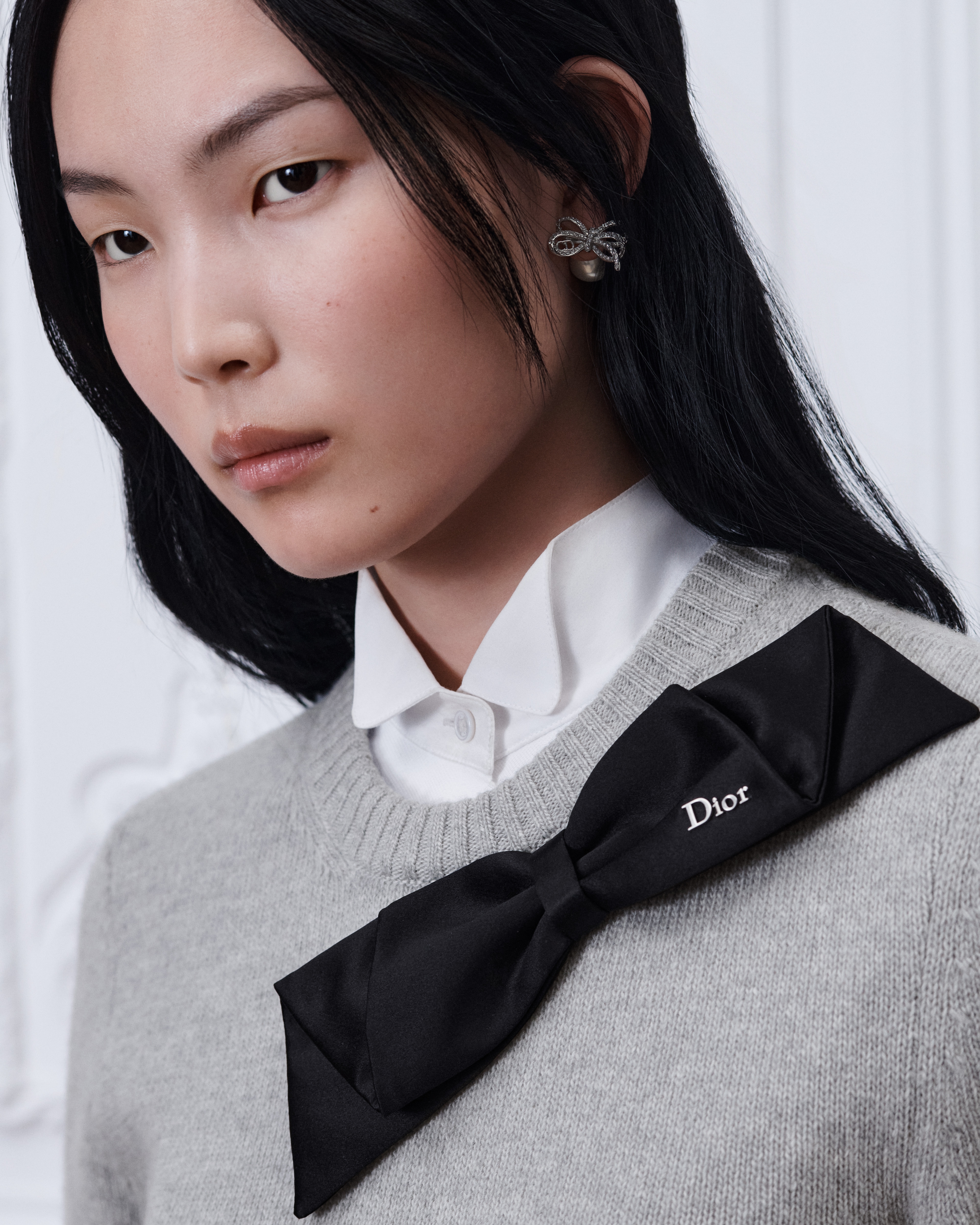 Sweater Gray Wool and Cashmere Knit E12