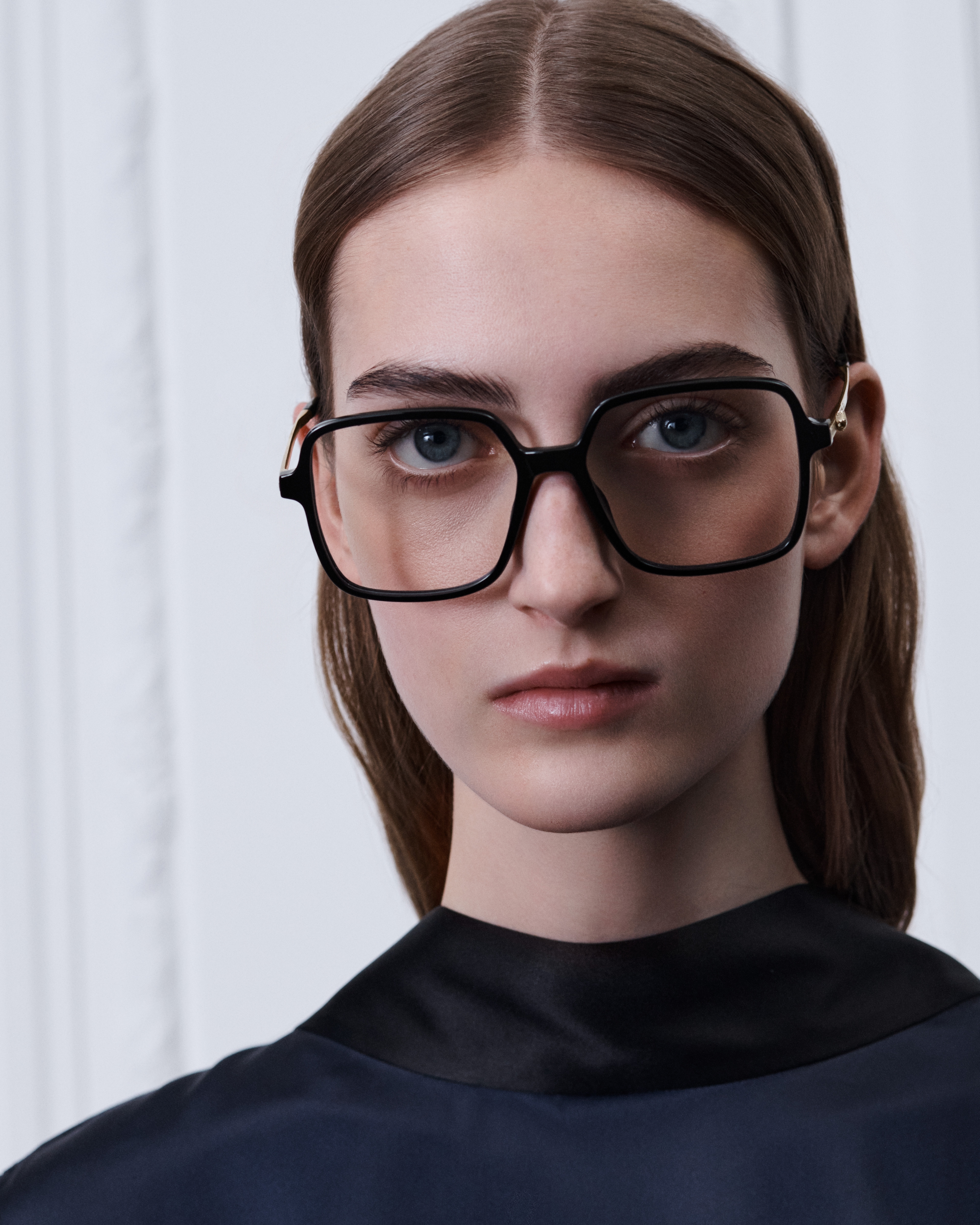 Dior Bow S1F Black Square Sunglasses with Blue Light Filter E08