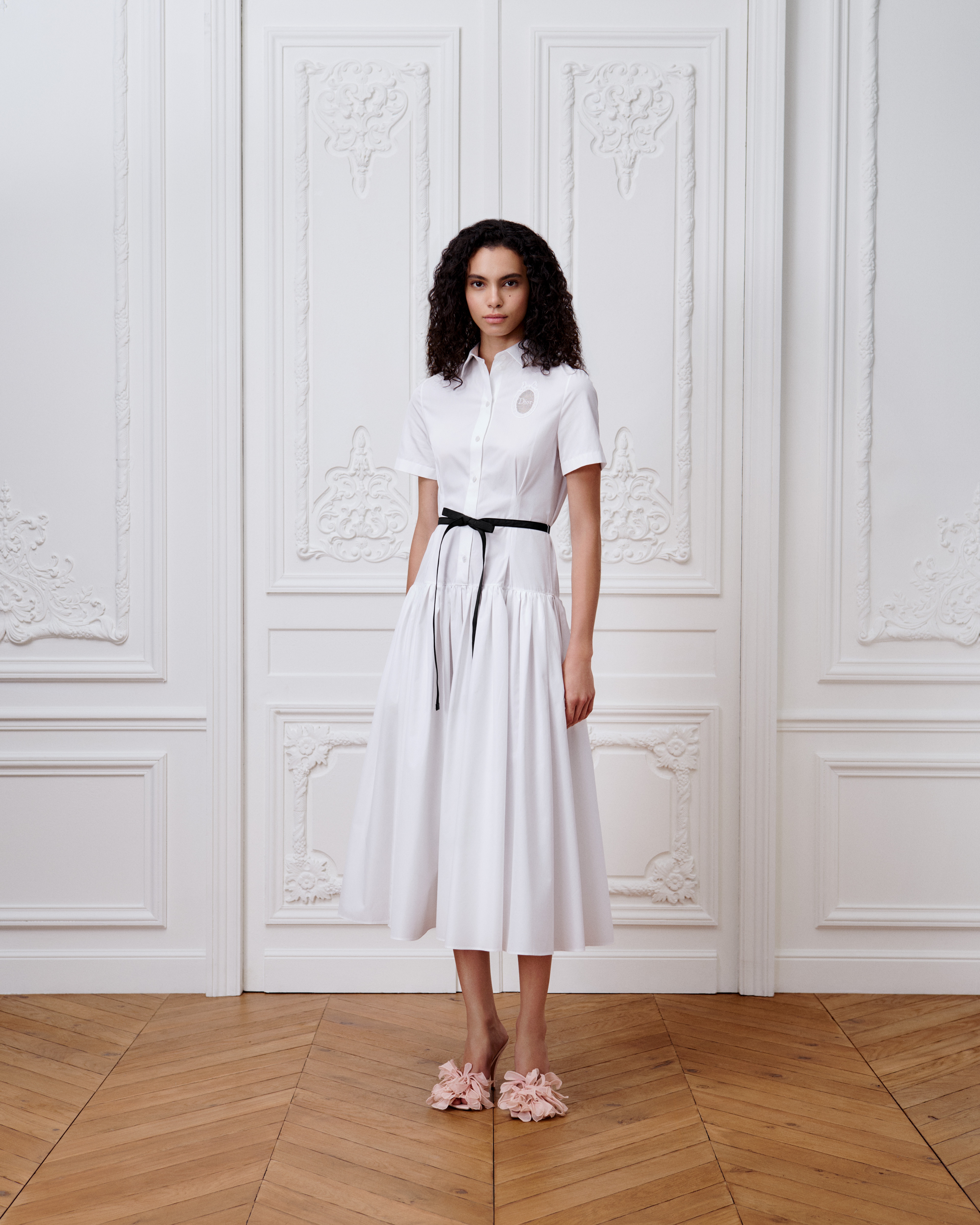 Mid-Length Dior Médaillon Shirtdress