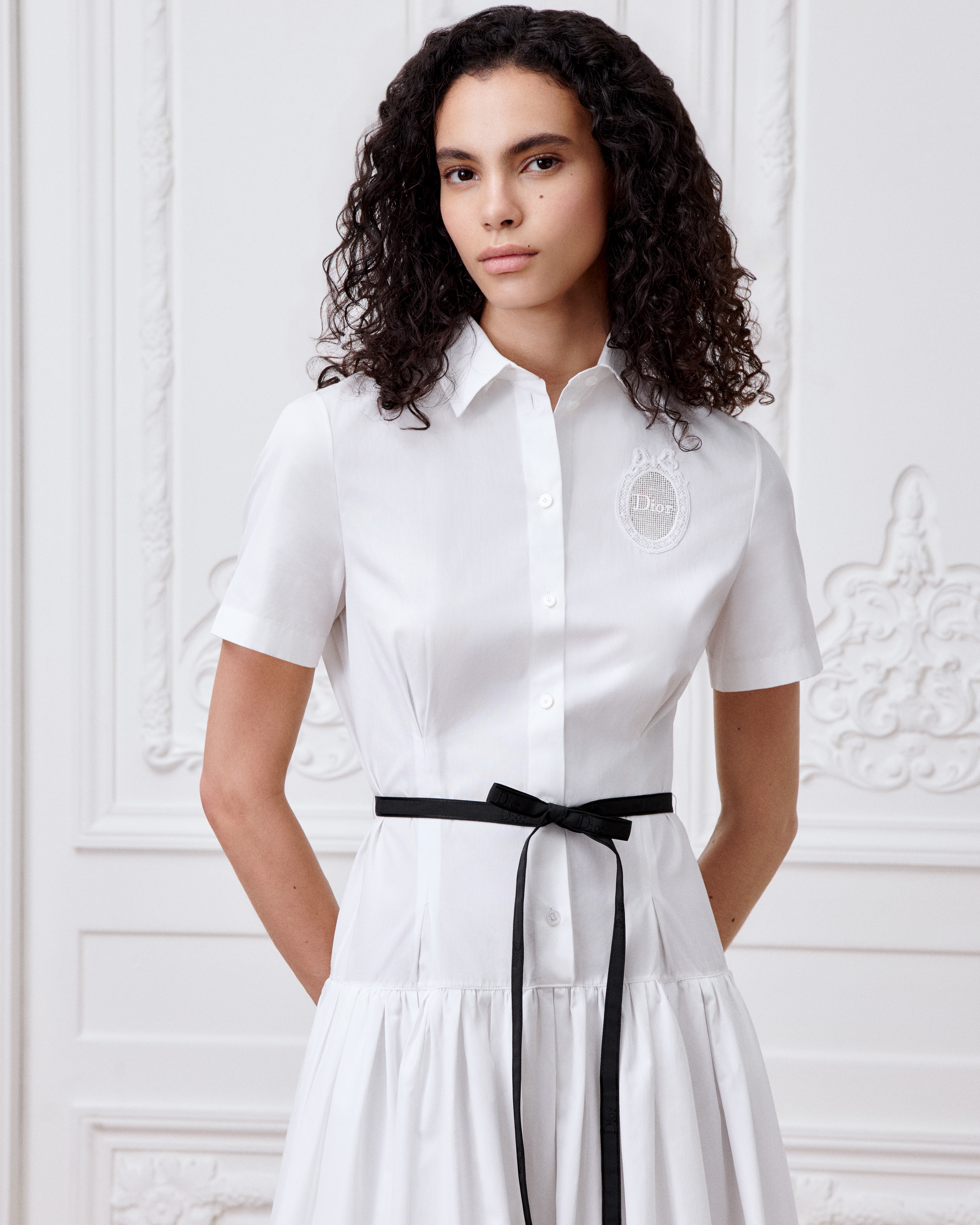 Mid-Length Dior Médaillon Shirtdress
