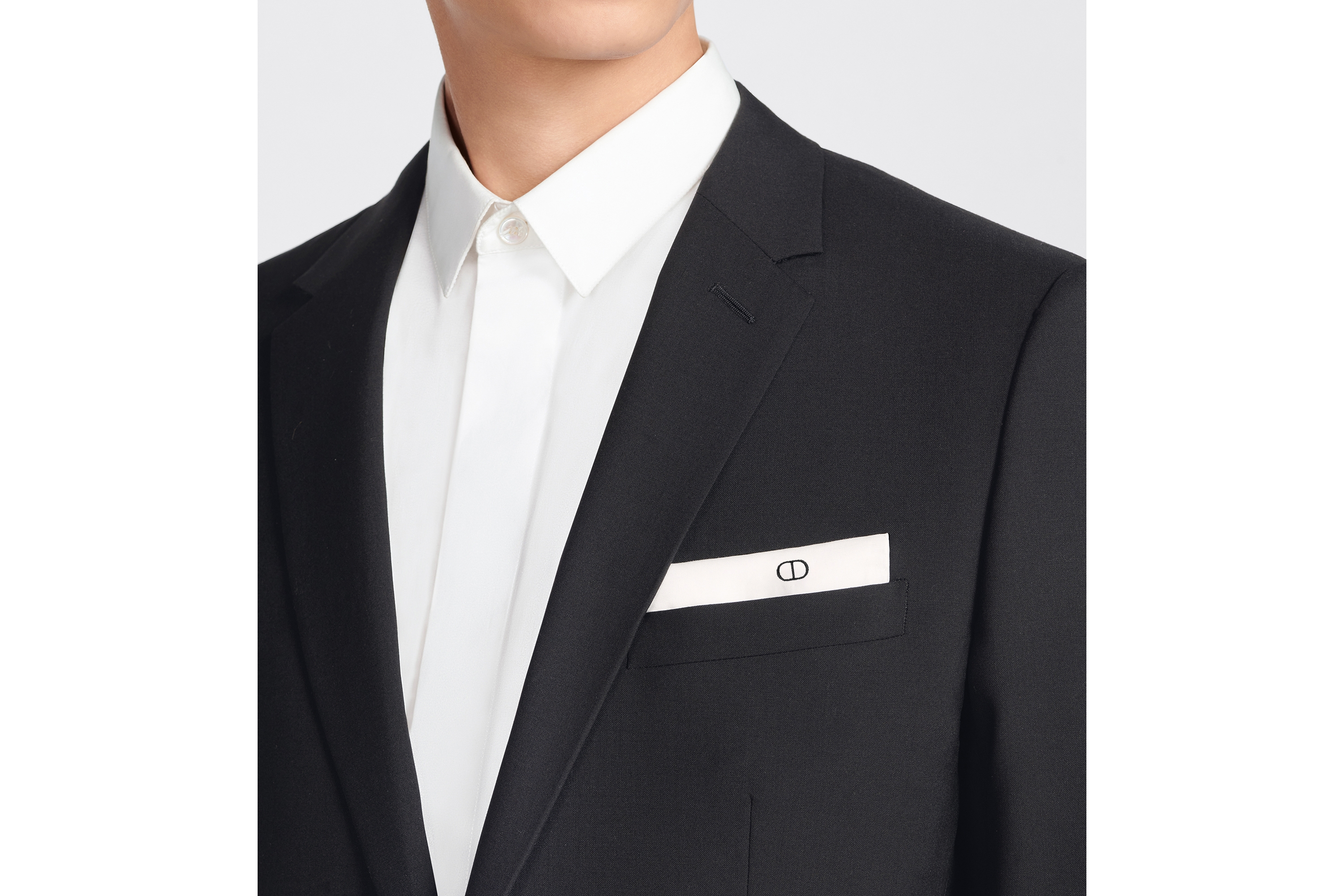 look_image_alt_prefix Pañuelo de bolsillo CD Icon Algodón blanco E49