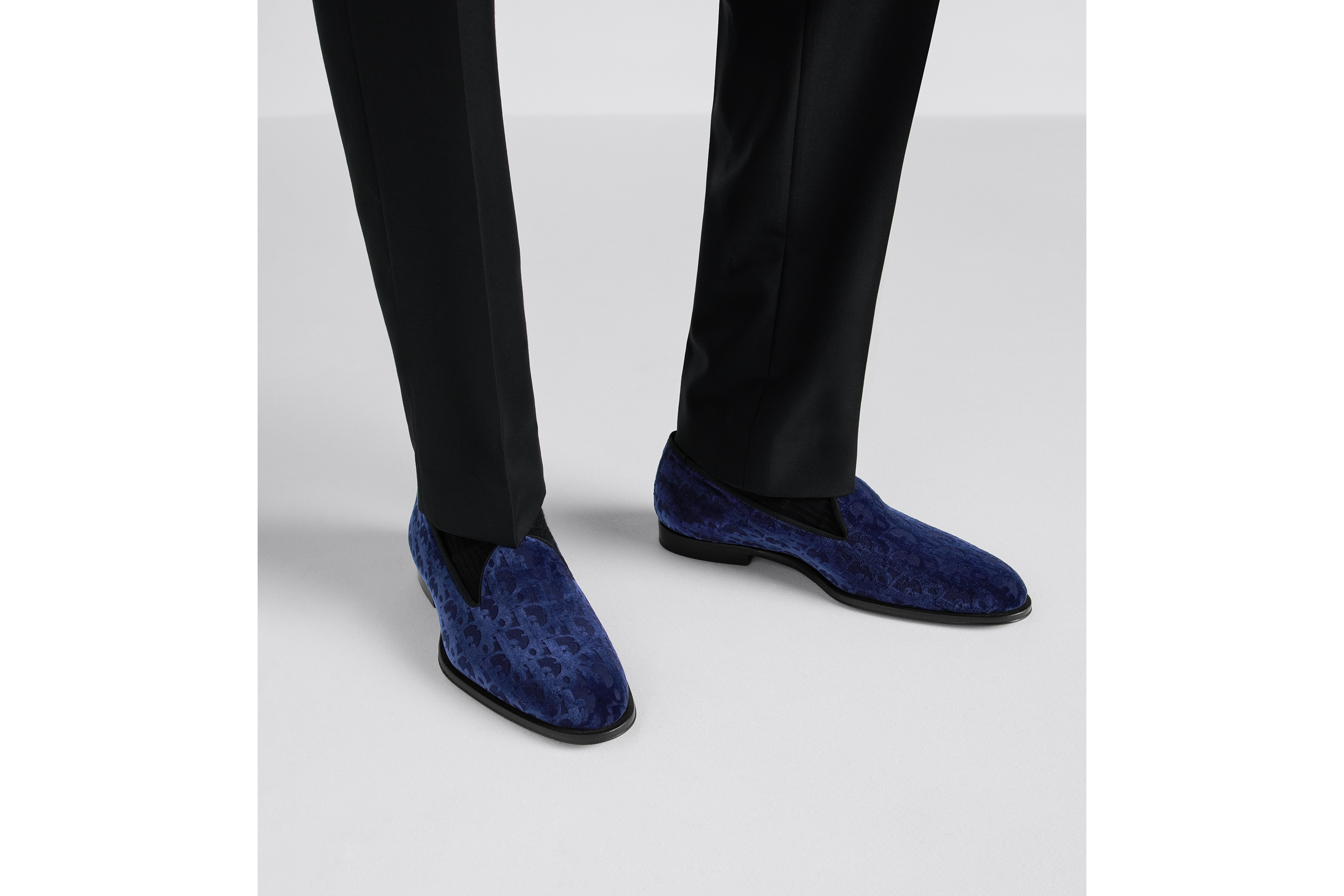 look_image_alt_prefix Loafer Dior Timeless Veludo Dior Oblique azul-marinho E27