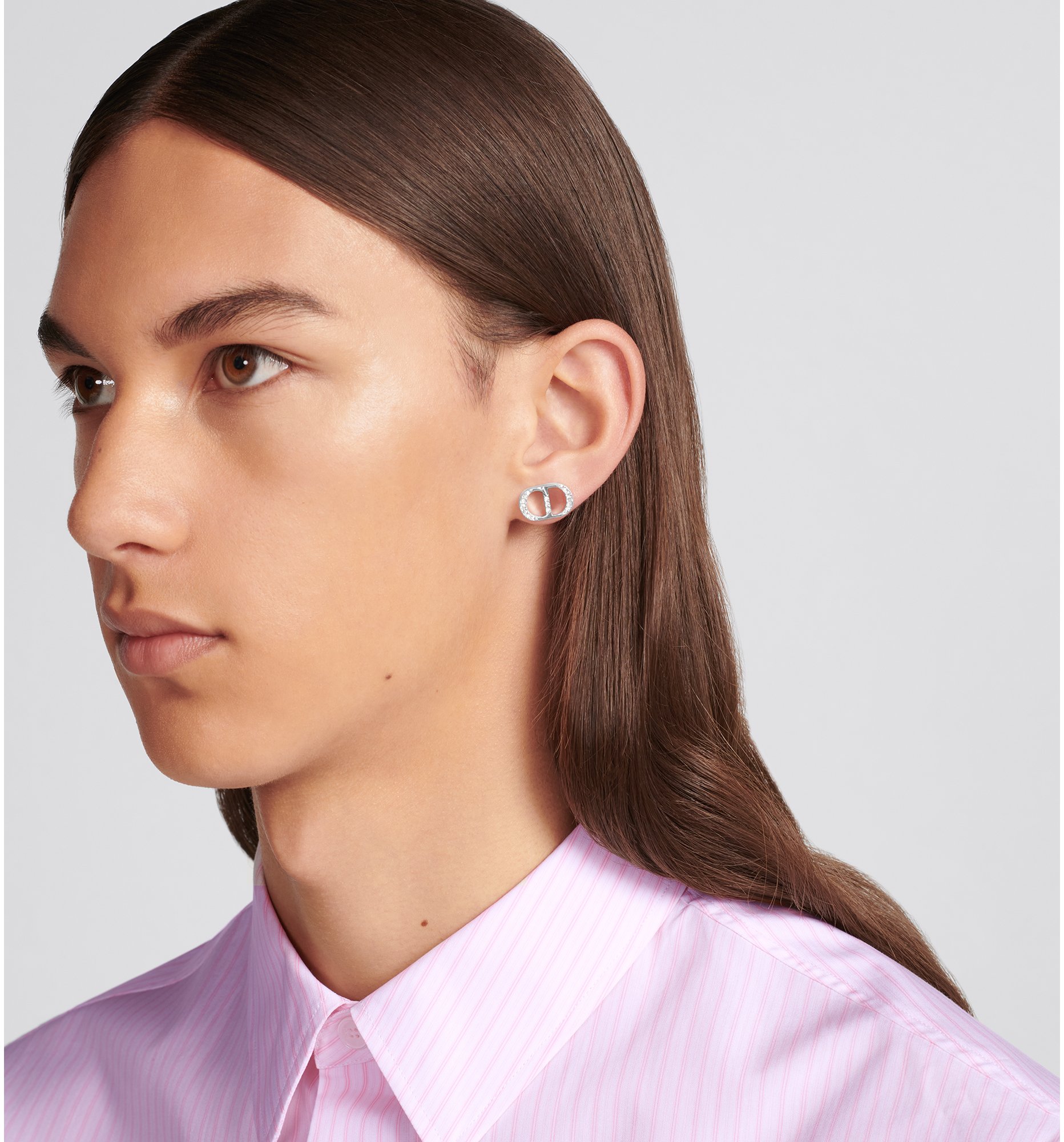 DIOR | CD Icon ピアス シルバー & クリスタル