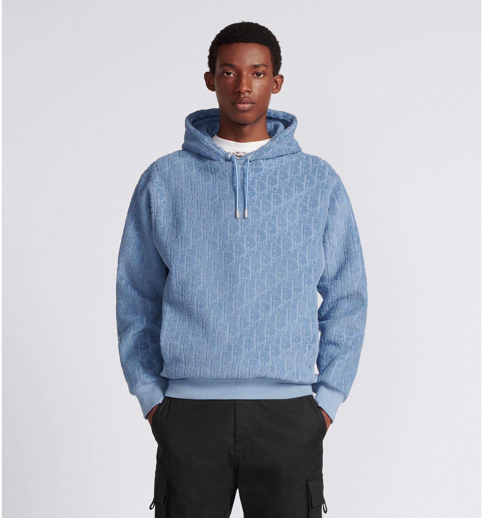 Blue dior hoodie outlet
