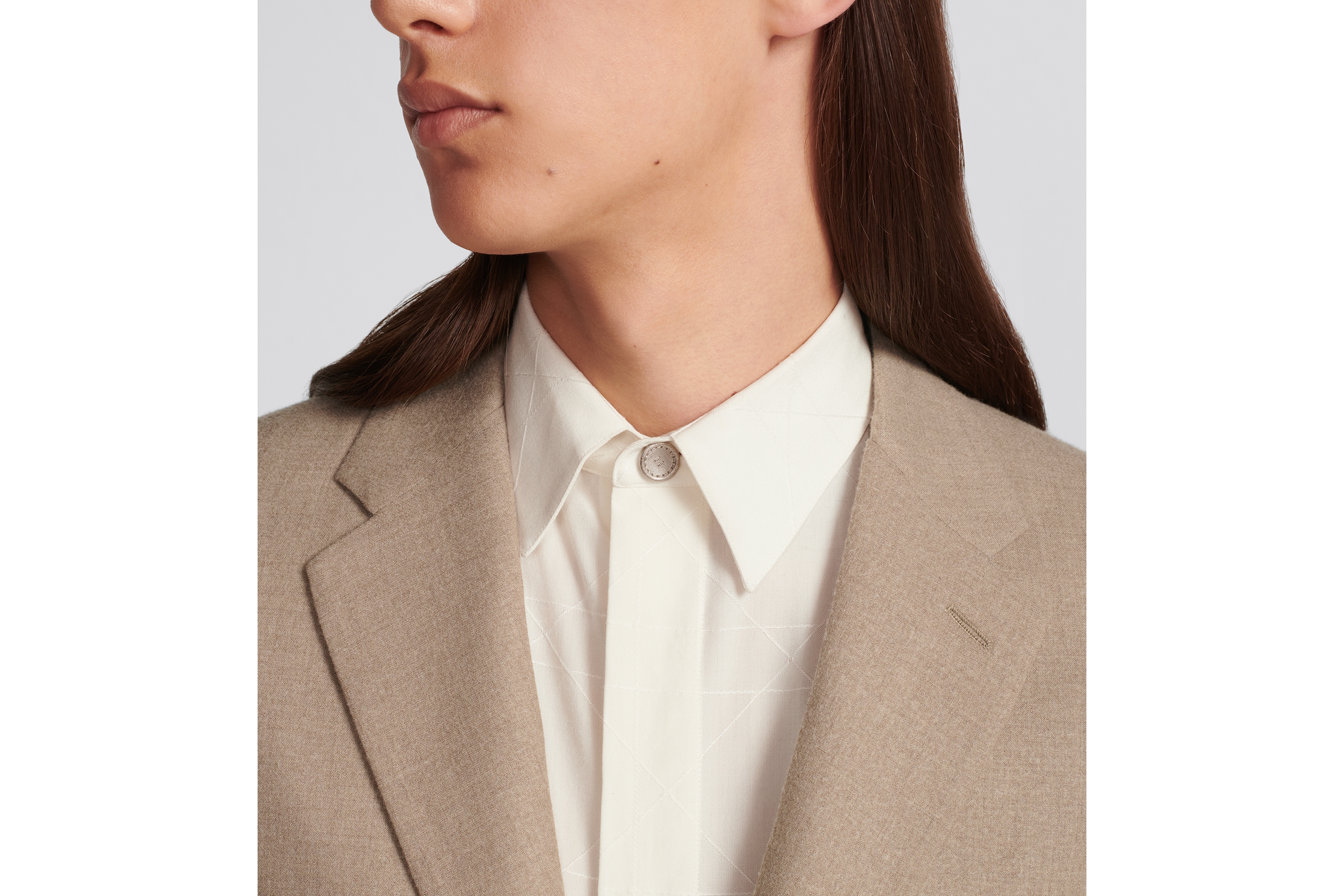 look_image_alt_prefix Dior Icons Jacke Flanell aus Kaschmirmischung in Beige E04