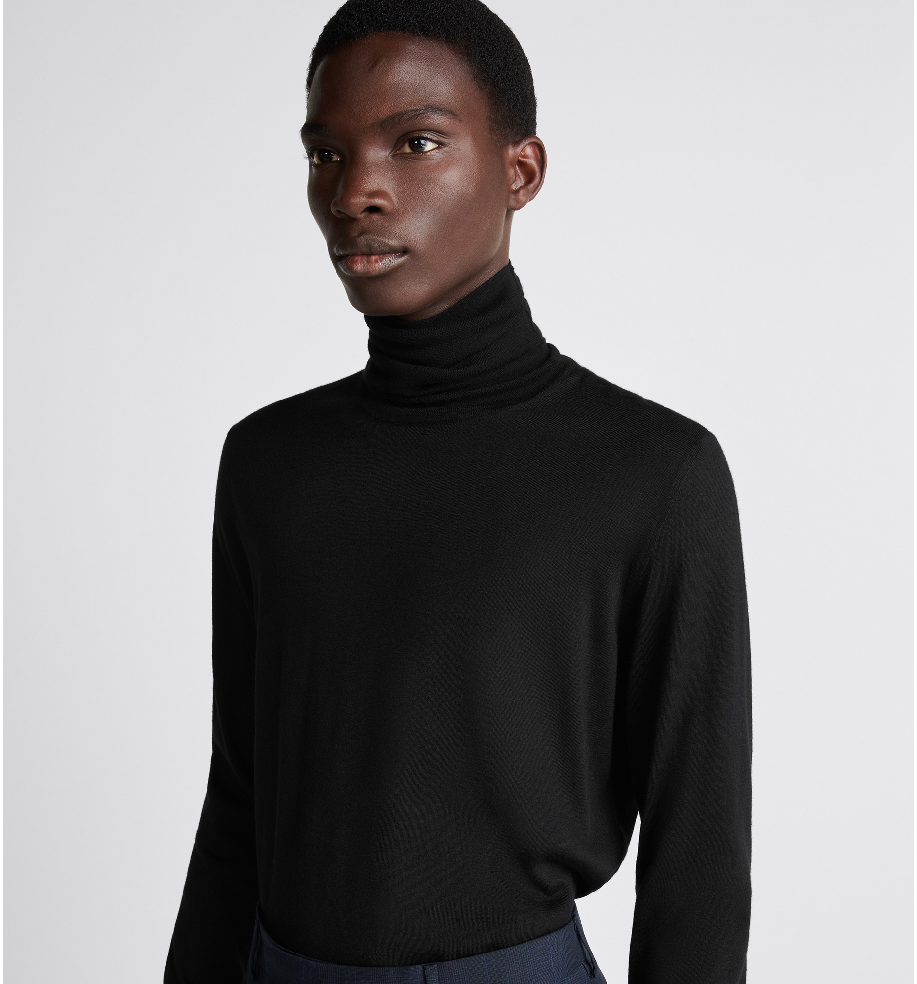 CD Icon Turtleneck Sweater Black Cashmere Jersey DIOR