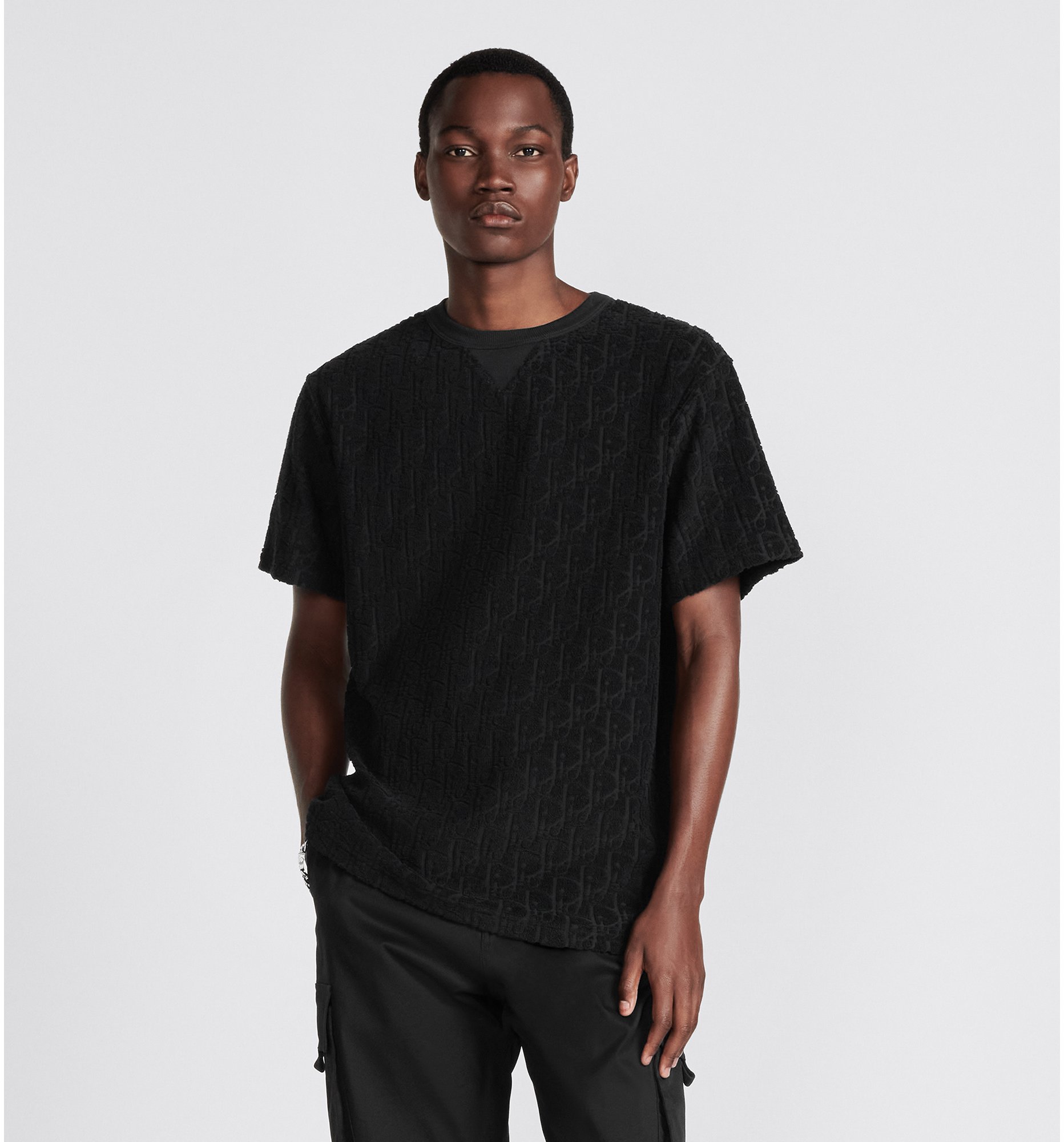 Dior t shirt zwart hot sale