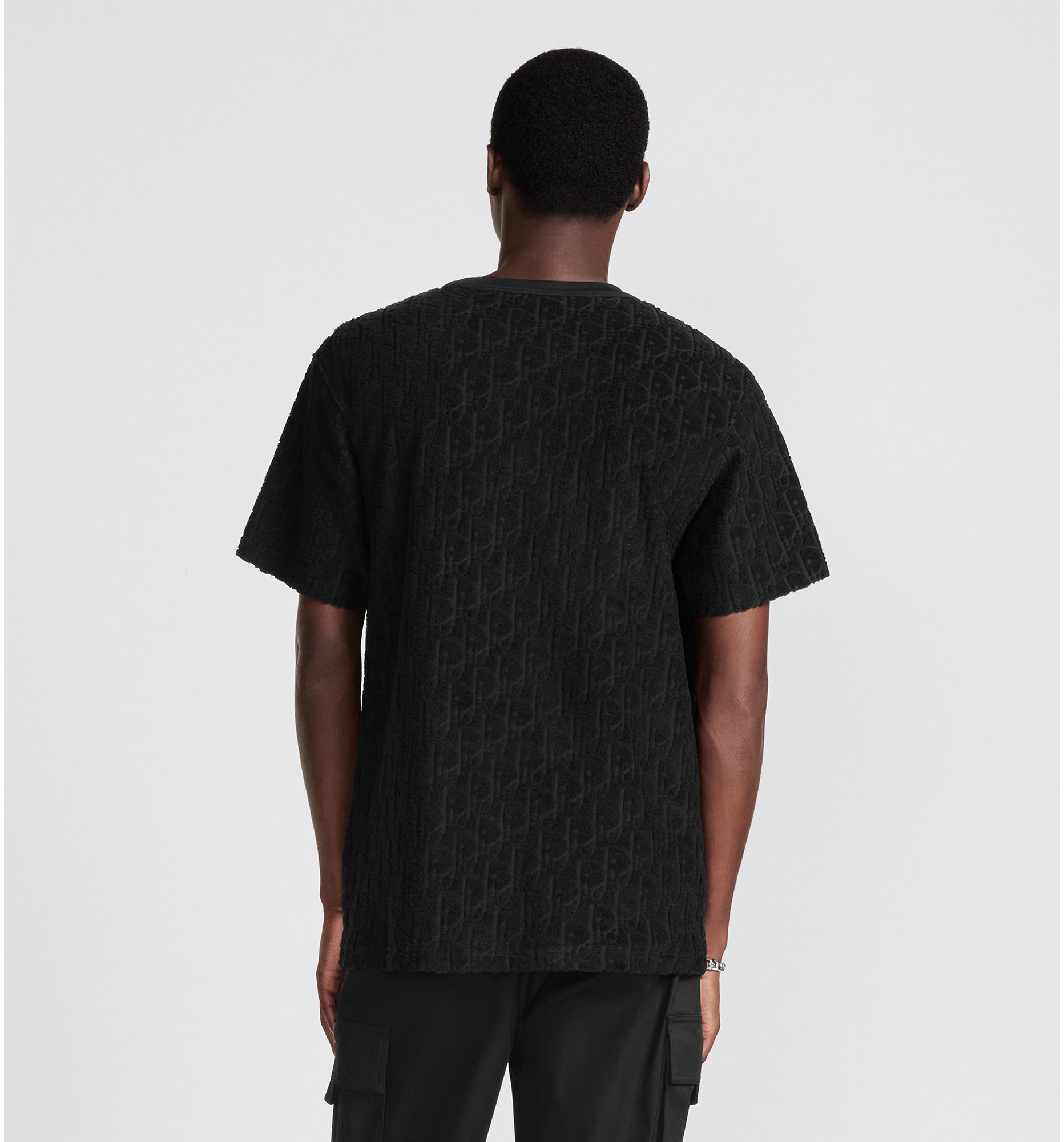 DIOR | Tシャツ (リラックス フィット) ディオール オブリーク テリーコットン ジャカード