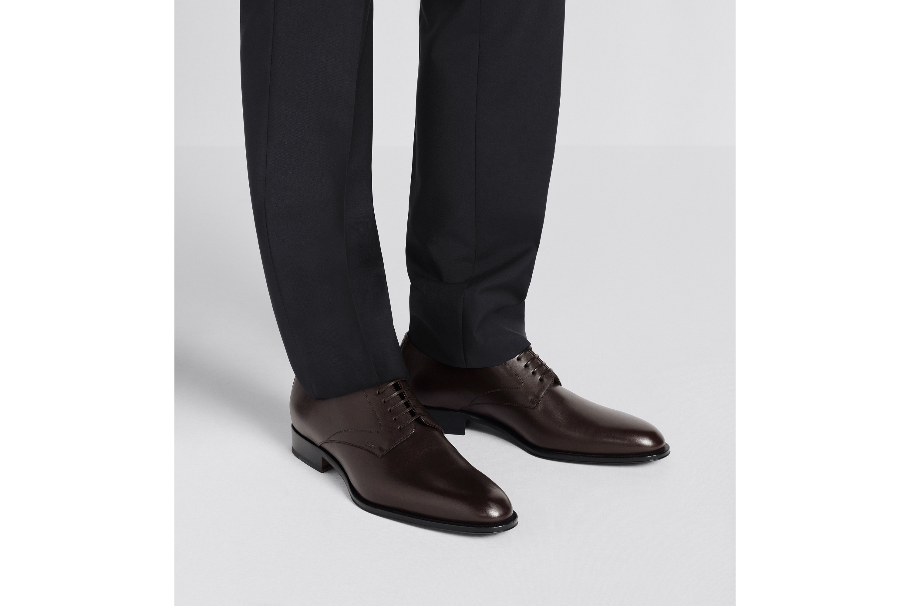 Look Dior Timeless Derby Shoe Deep Brown Smooth Calfskin E23