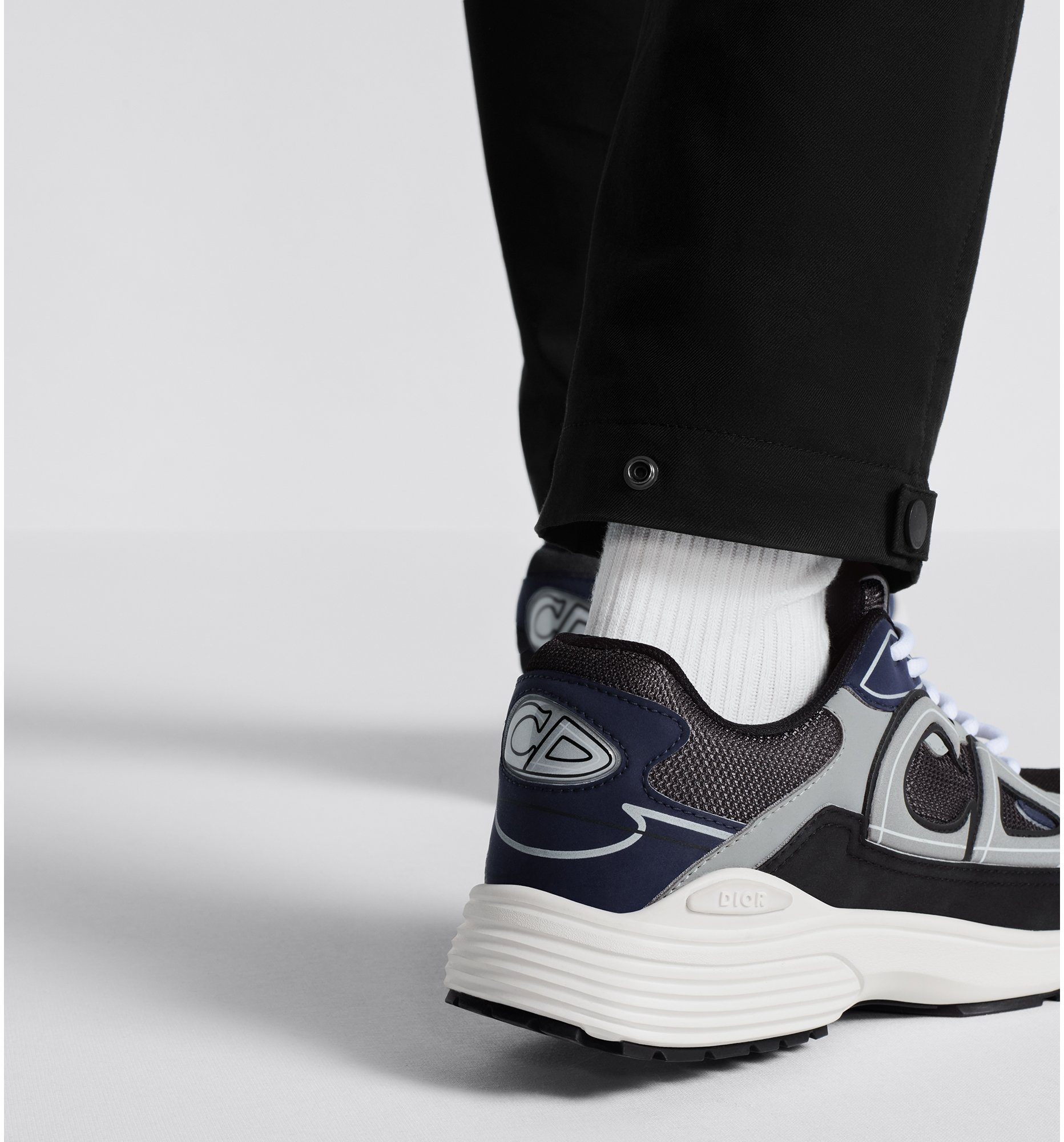 B30 Sneaker Anthracite Gray Mesh with Black, Blue and Dior
