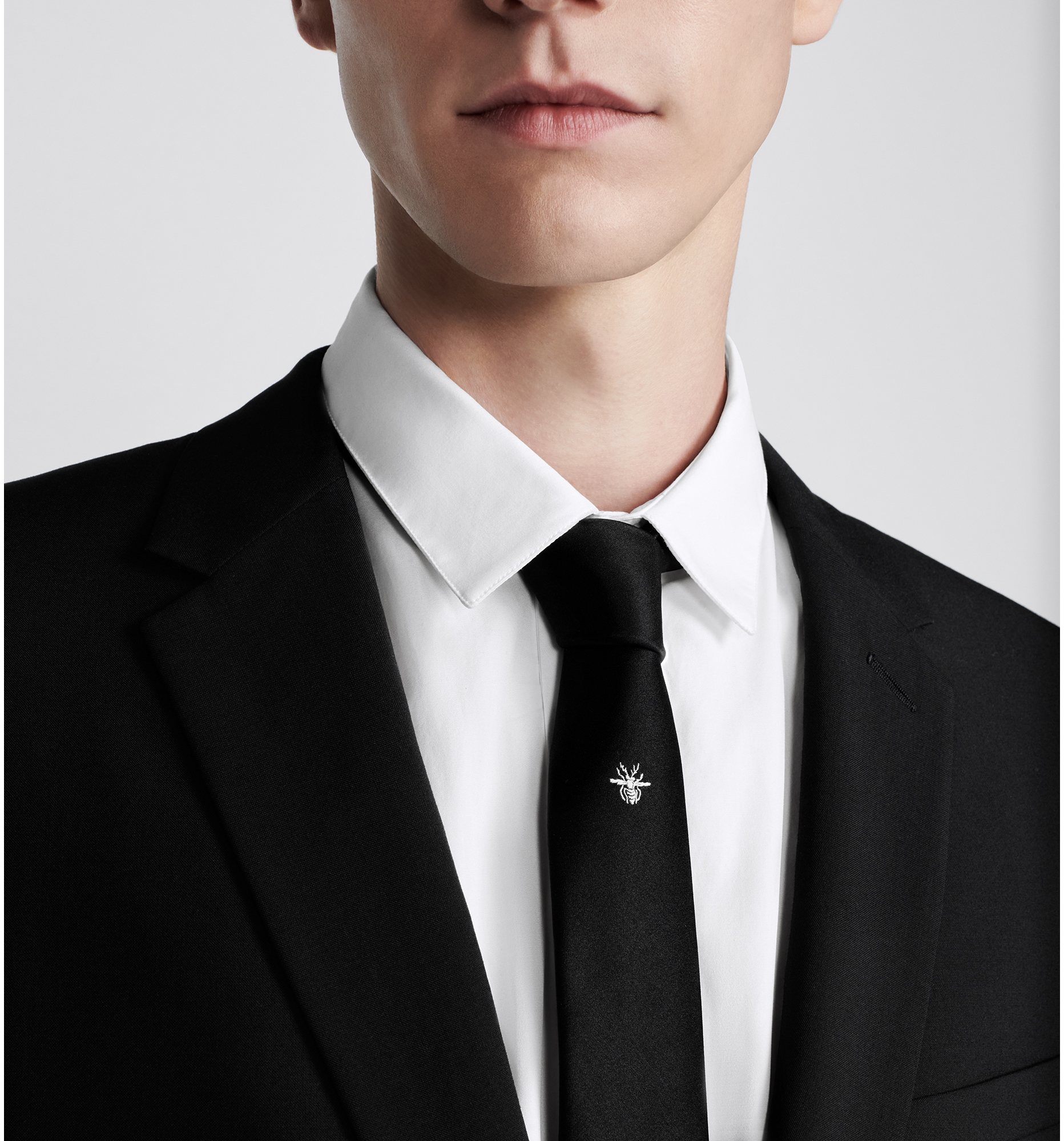 Tie with Bee Motif