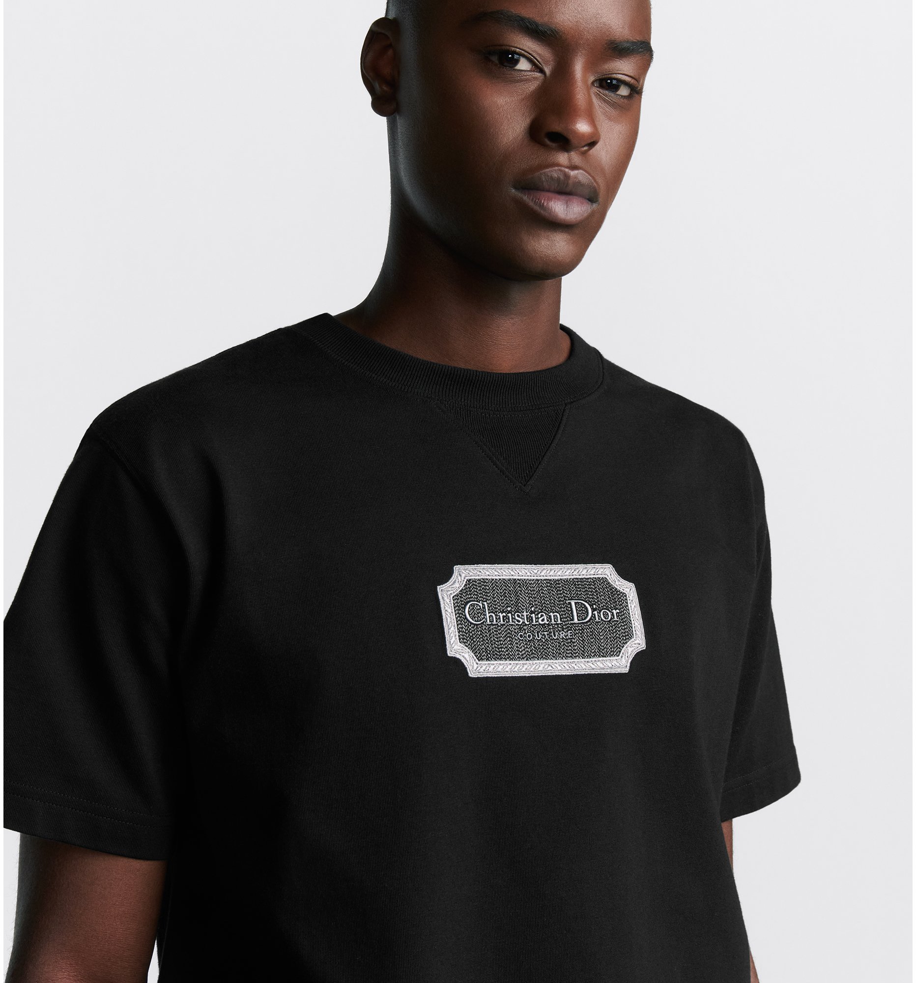 Christian Dior Couture Relaxed Fit T Shirt Black Cotton Jersey DIOR