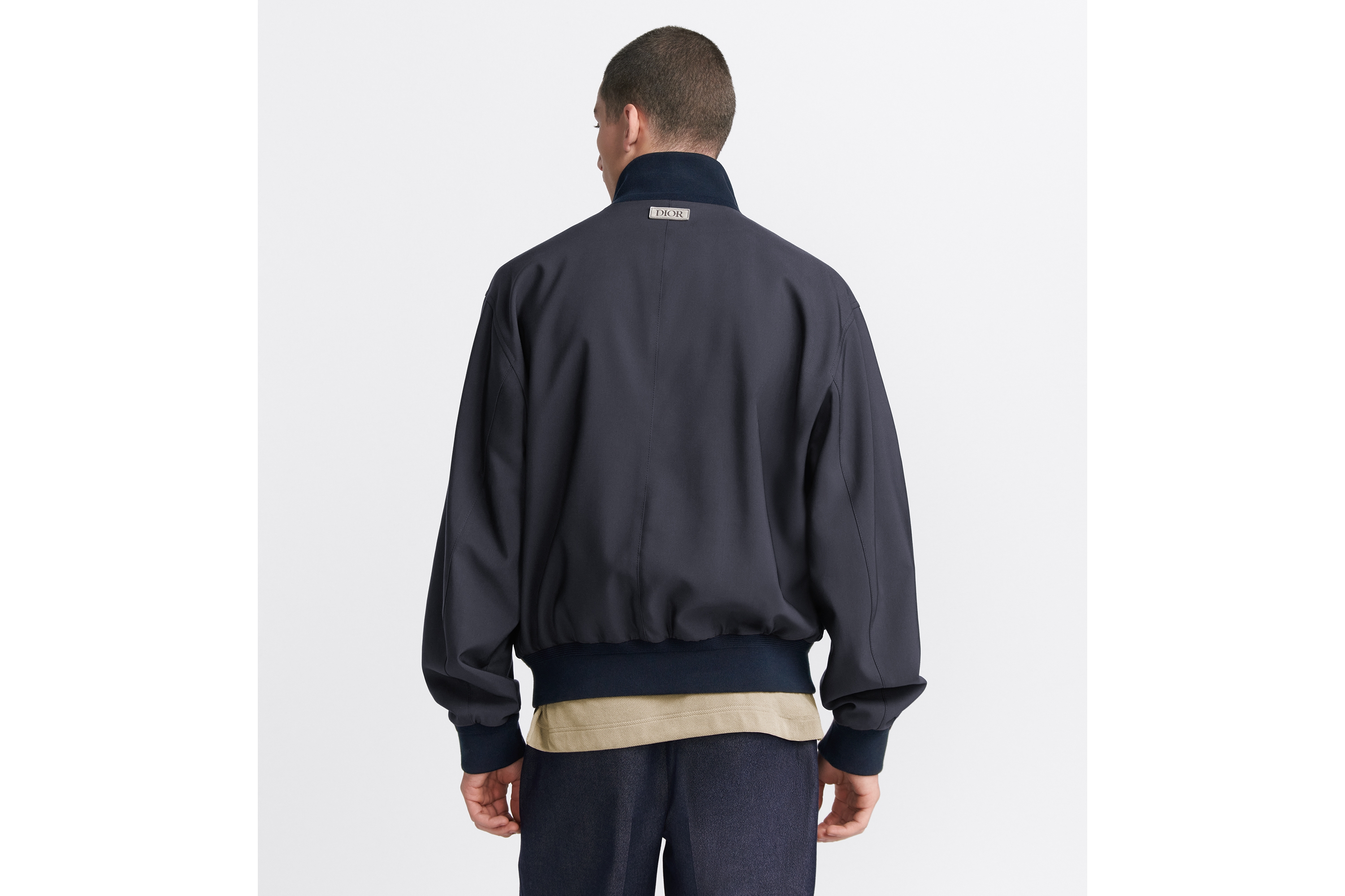 look_image_alt_prefix Dior Icons Harrington-Jacke Baumwoll- und Seidenvoile in Blau E03