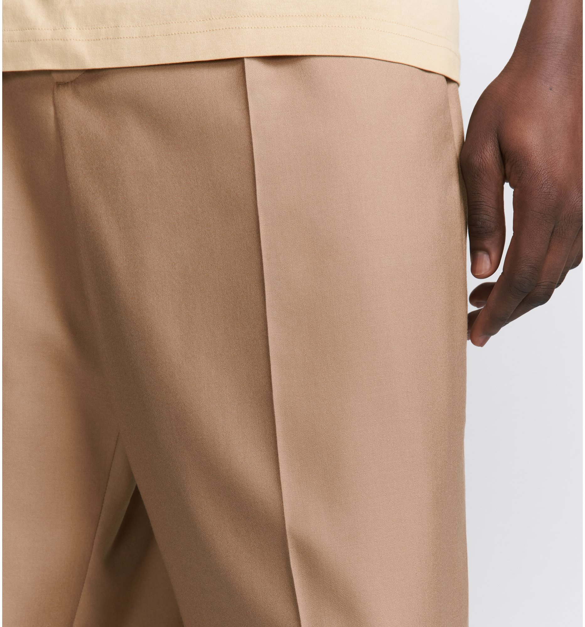 Pantalon Lin & Cachemire Michael Kors - Taille 4, 38" D'Entrejambe, Beige Gris, Neuf Avec Étiquettes