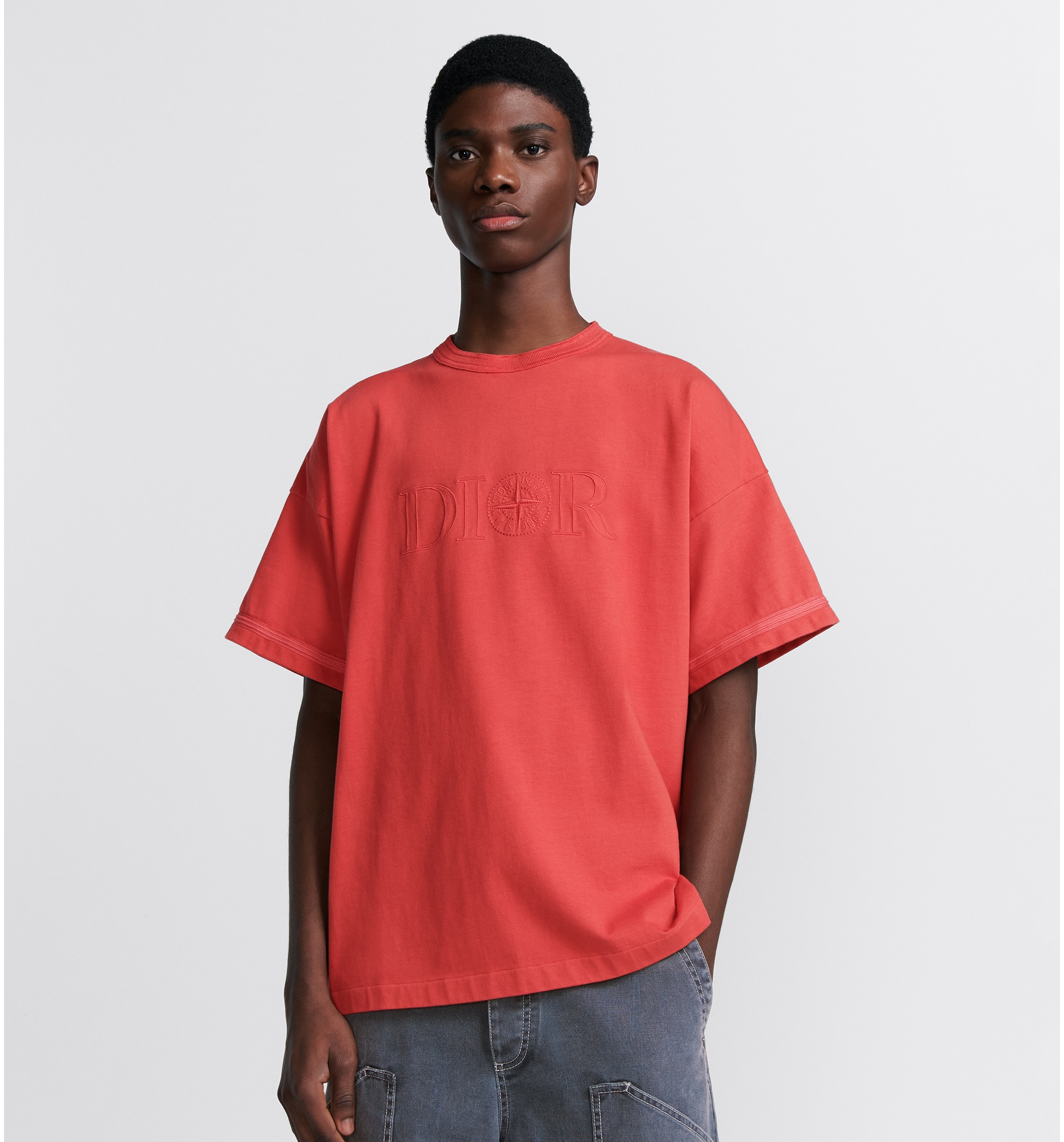 Oversized fit DIOR AND STONE ISLAND T shirt