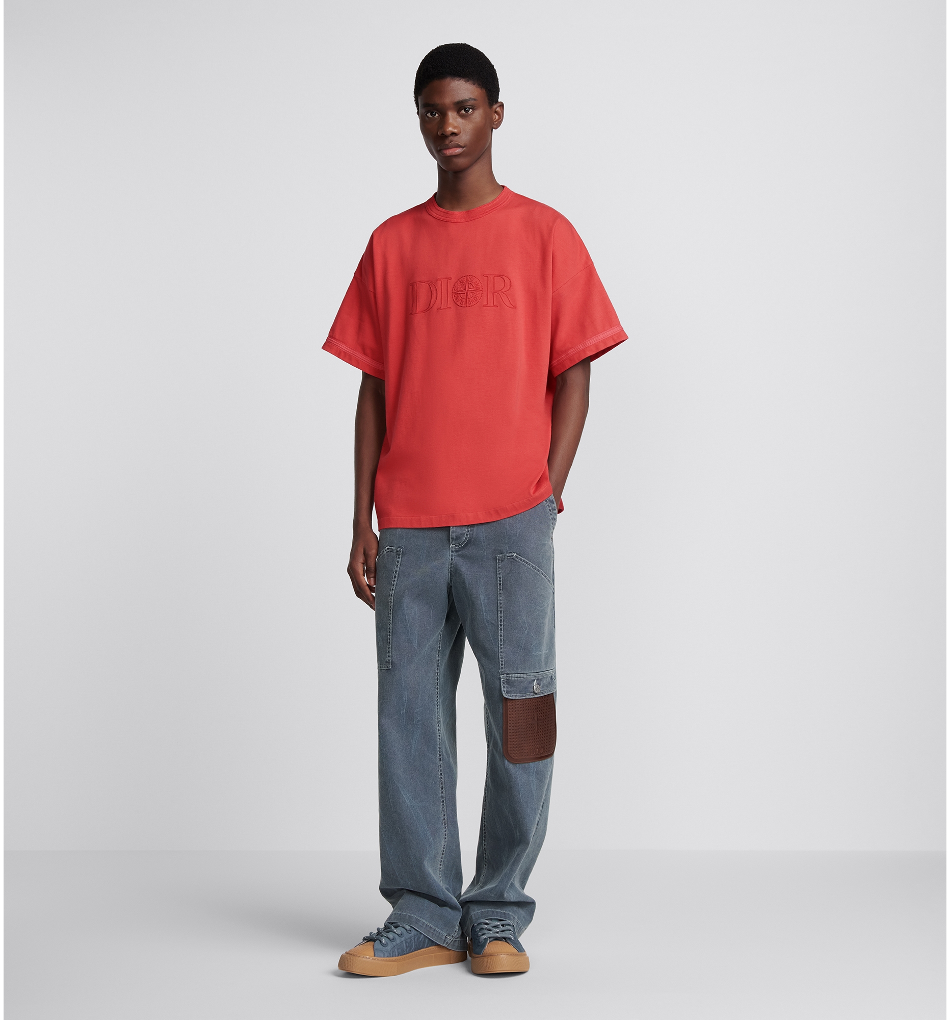 Stone island t shirt rood best sale