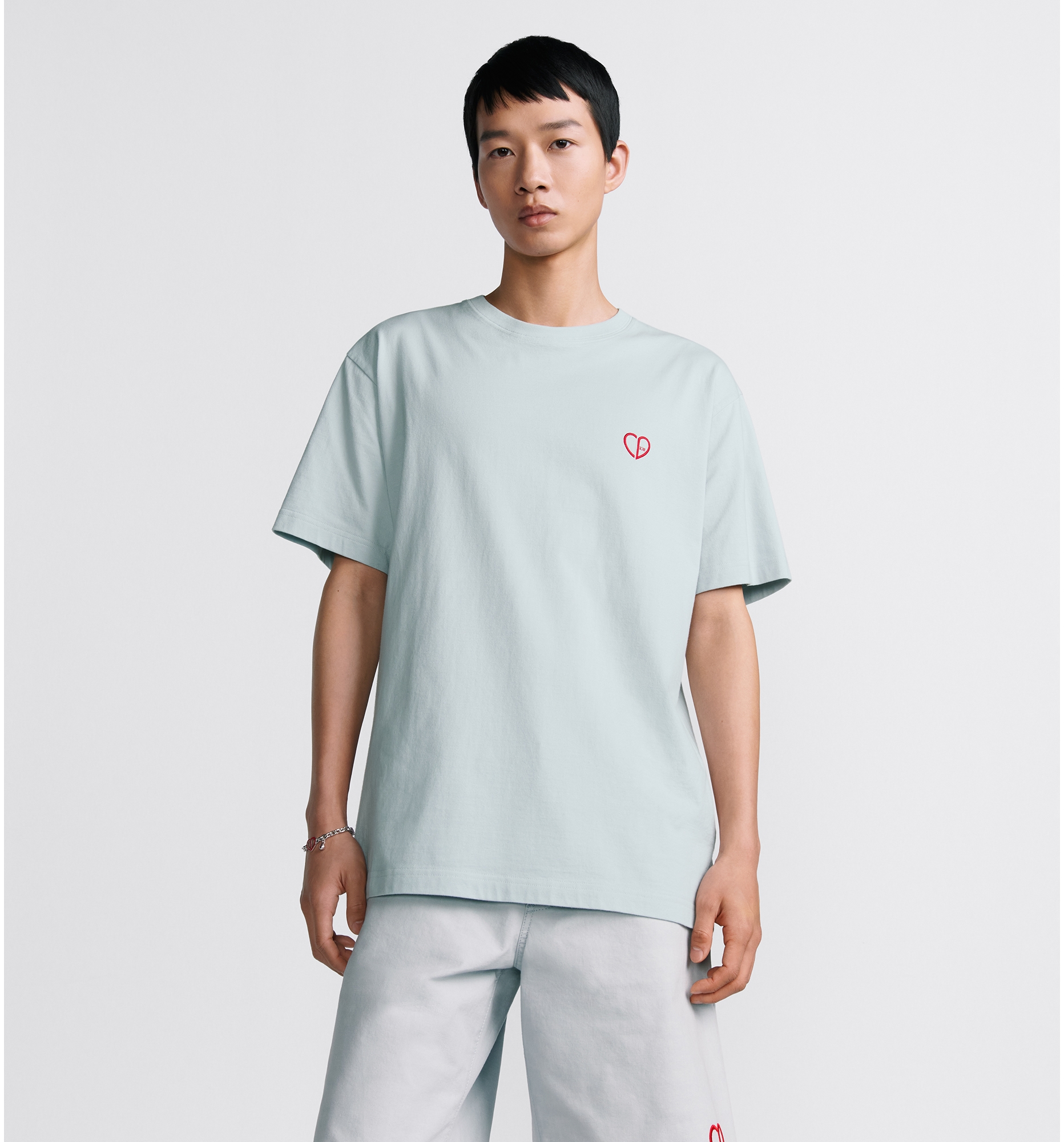 Dior ♡ HEART BEAT コットンジャージー & リネン Tシャツ Dior ♡ HEART BEAT コットンジャージー & リネン Tシャツ