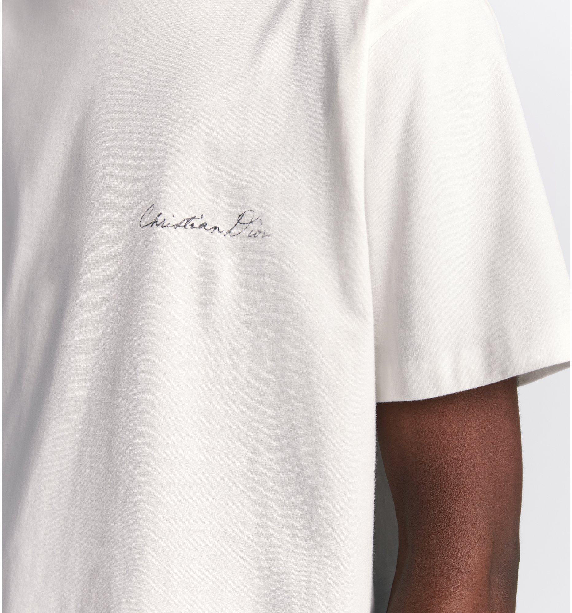DIOR | Handwritten Christian Dior Tシャツ (リラックス フィット) コットンジャージー