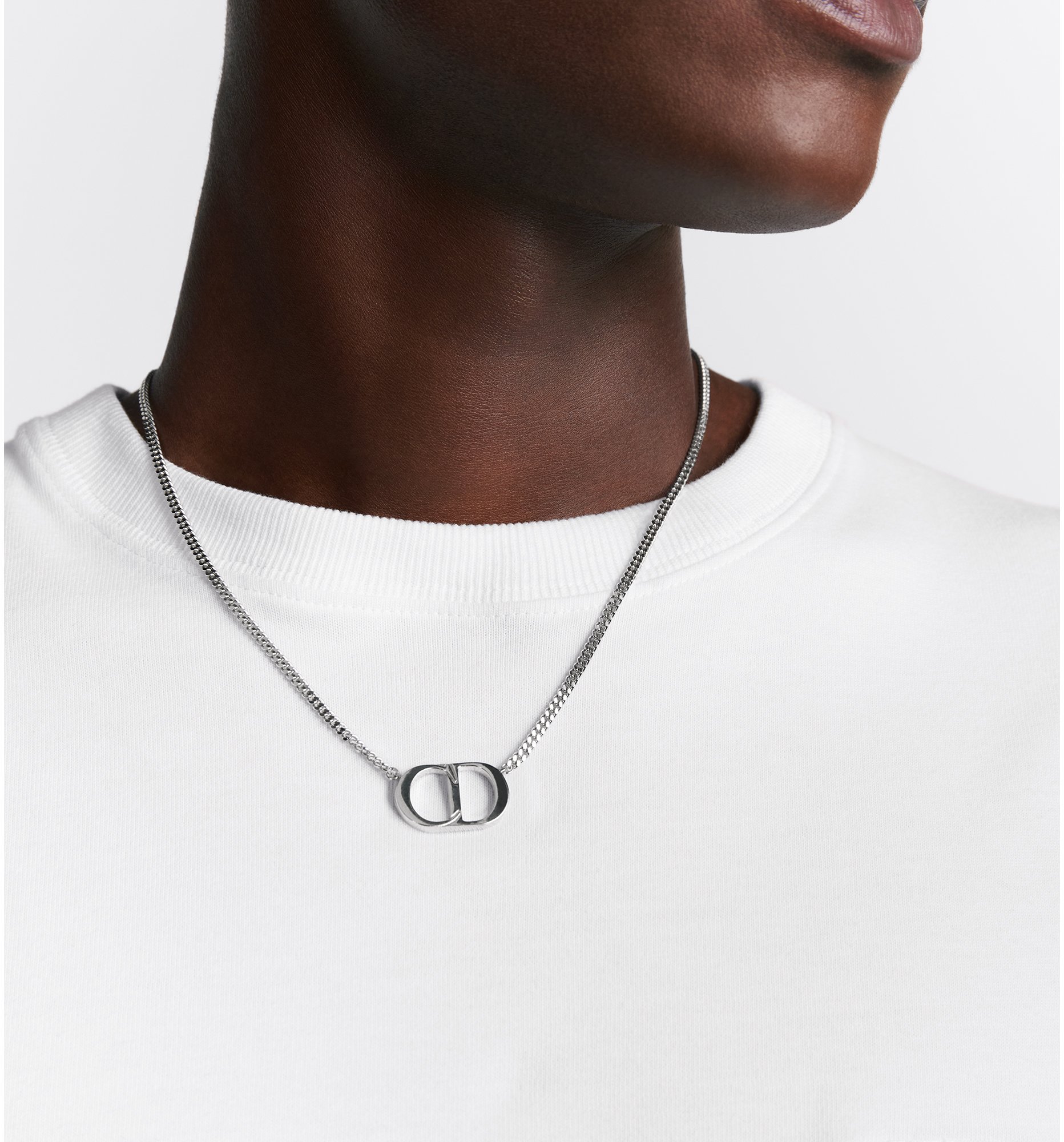 CD Icon Necklace Silver DIOR